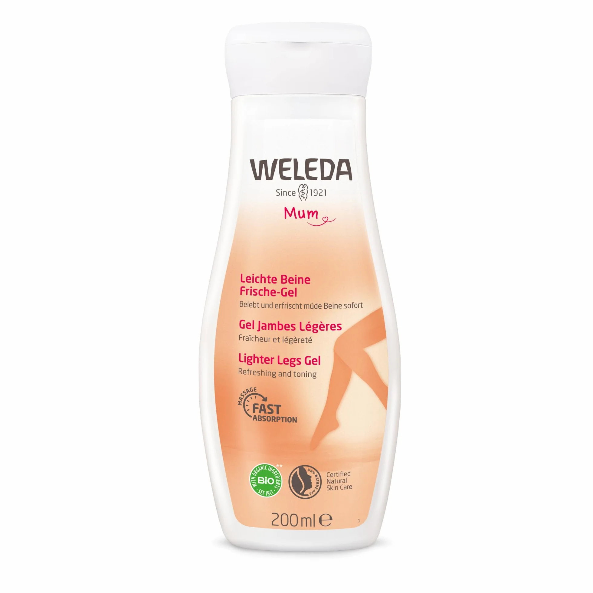 Weleda Gel Piernas Ligeras Embarazo 200 ml Alivia Sensación Pesadas