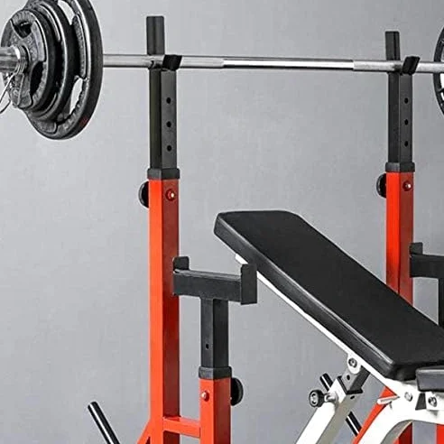 Soporte multifunción ajustable para sentadillas para gimnasio en casa, entrenamiento de fuerza y entrenamientos de cuerpo completo, diseño que ahorra espacio