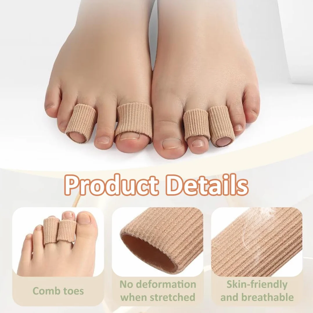 Tubos Protectores de Silicona Cortables para Dedos, Almohadillas de Gel para Callos, Tamaño M 15 cm
