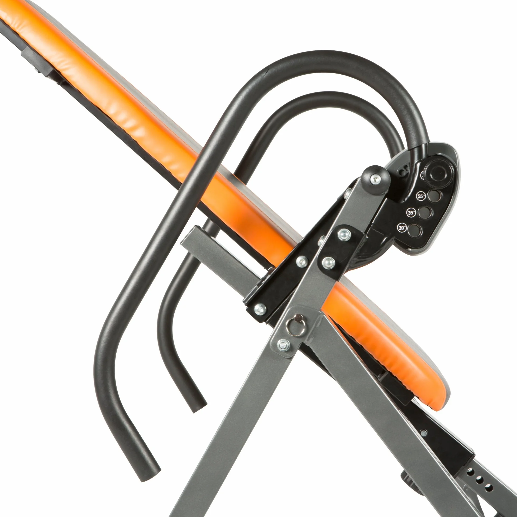 Exerpeutic 475SL - Mesa de inversión con soporte para tobillo sin pellizco y sistema de trinquete de seguridad SURELOCK