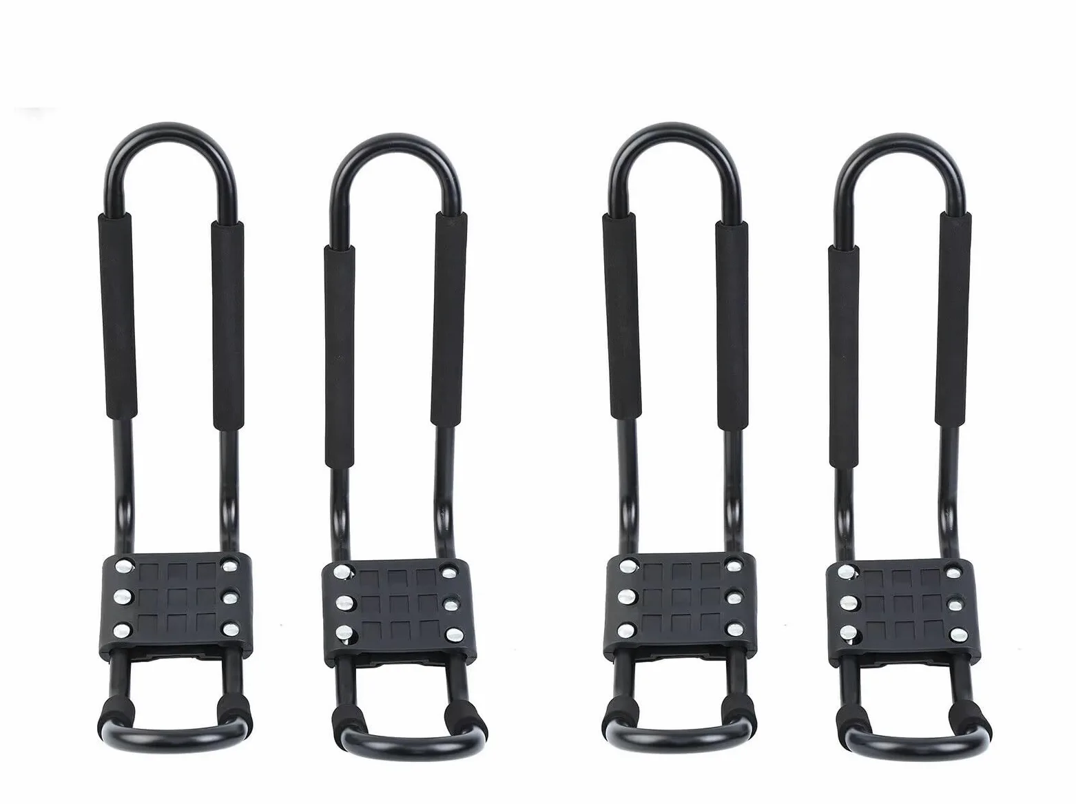 Portaequipajes para Kayak O Canoa Soporte Barra J para Montaje Superior Camioneta Correas Protección Espuma 2 4 Unidades Barras Techo Vehículos(4 pcs)