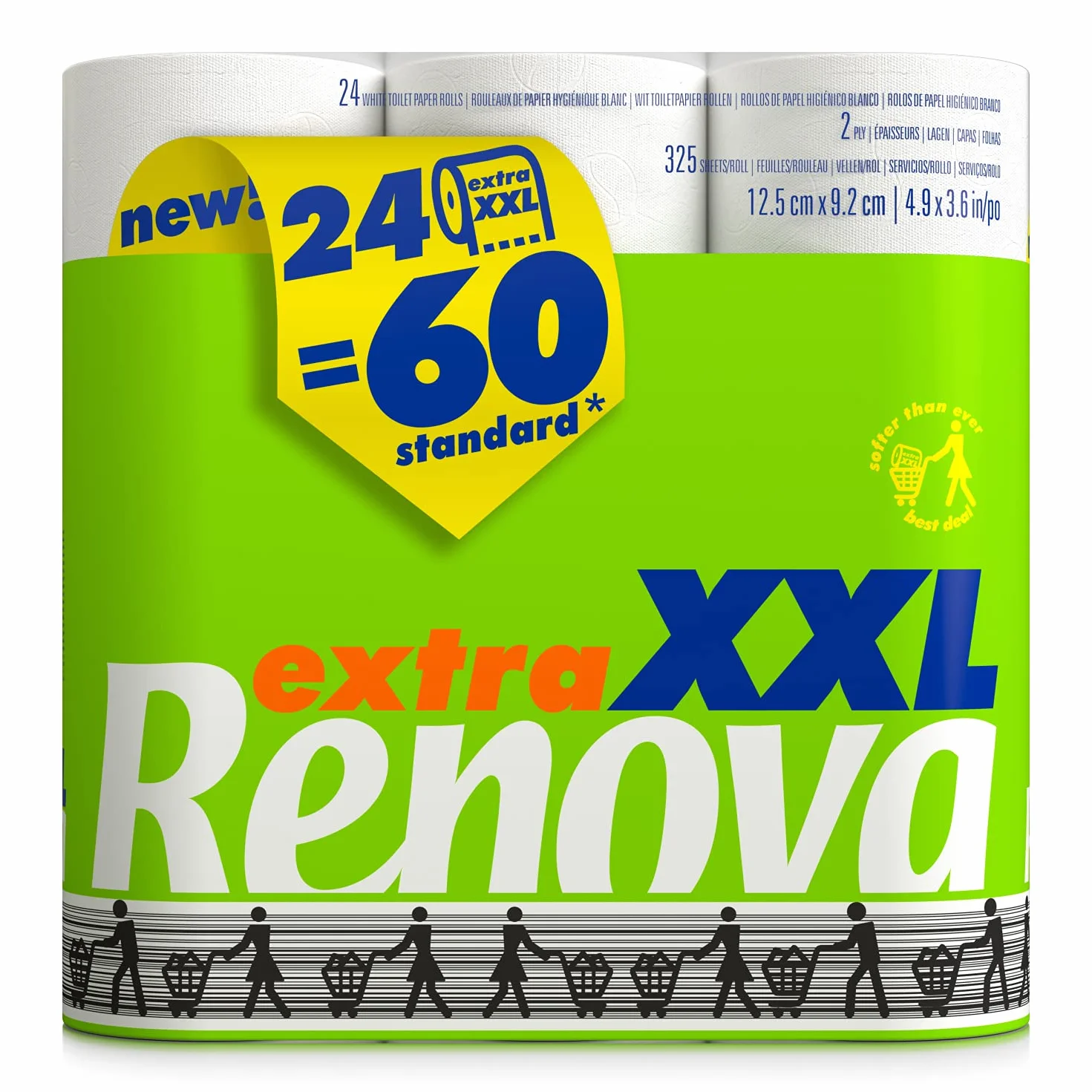 Renova Papel Higiénico Extra XXL 24 Rollos Blanco