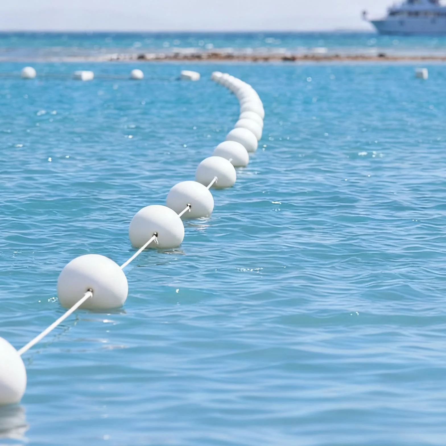 Boya Flotante Bola de Agua Flotador Náutico Accesorio de Cuerda Lanzable Construida en PVC Resistente Adecuada para Natación Piscina Activ