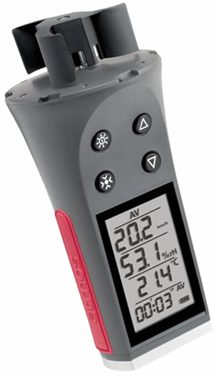 JDC Skywatch Anemómetro portátil Atmos con temperatura y humedad