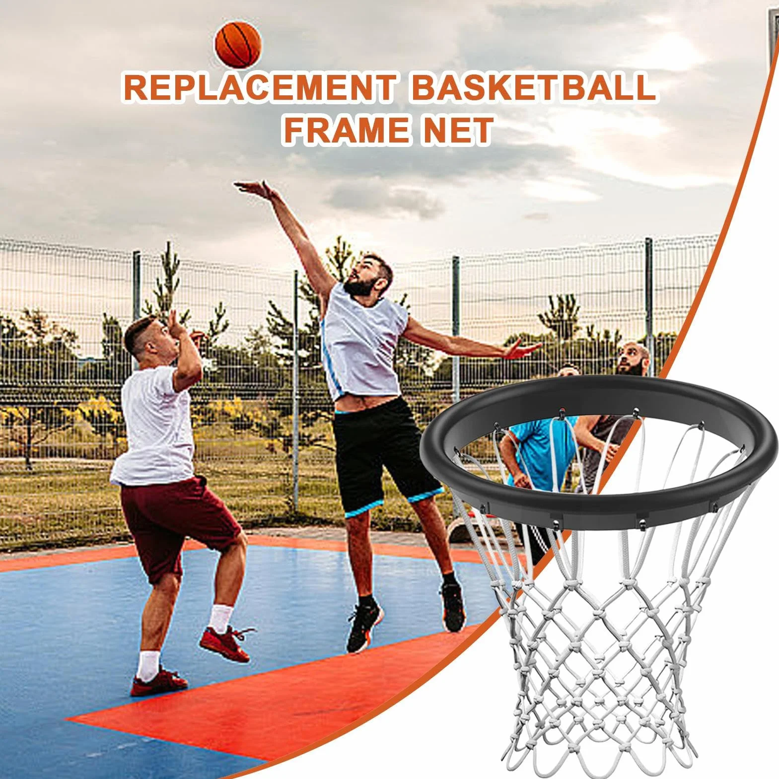 Red de baloncesto portátil de TPU para exteriores - Canasta de baloncesto de repuesto