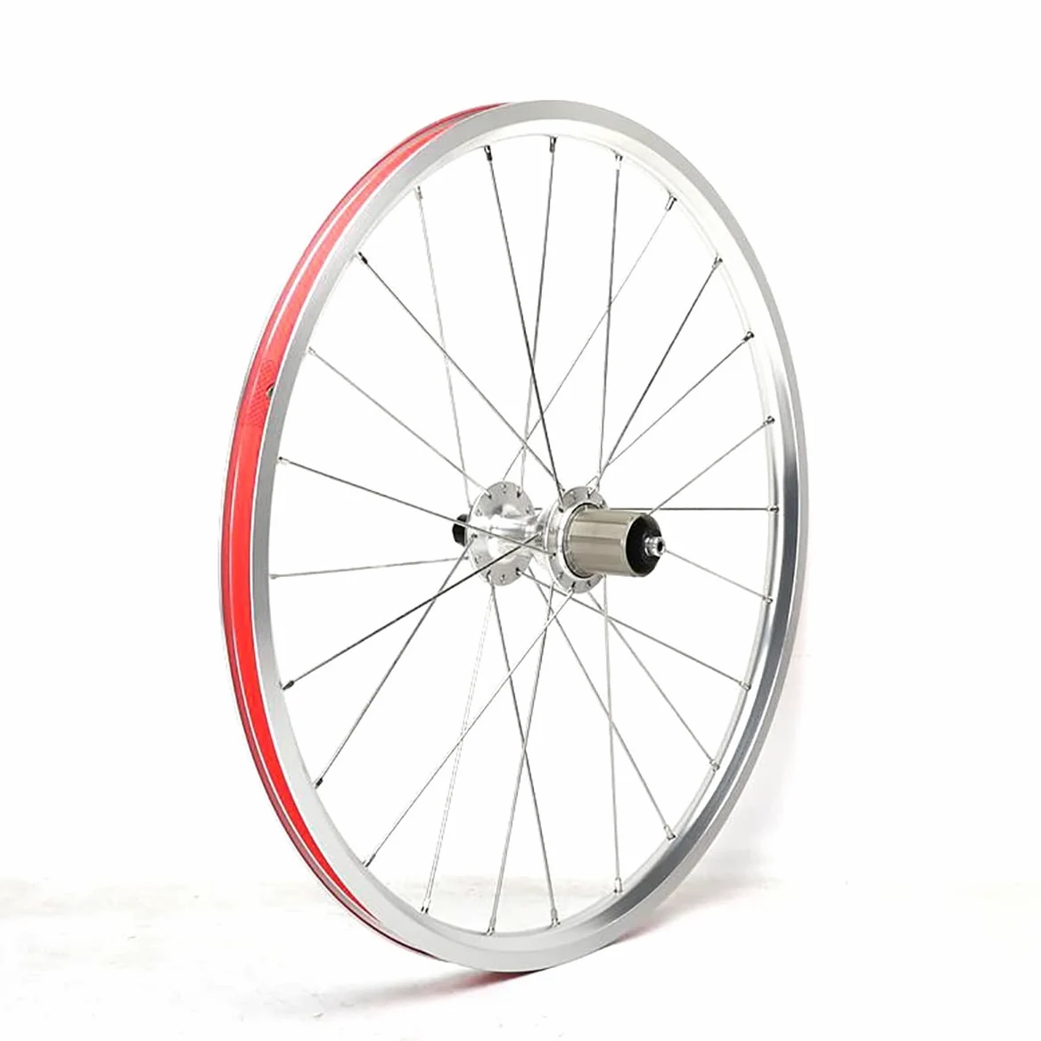 Juego De Ruedas BMX 20'' Llantas De Bicicleta Plegables 406/451 Freno C/V | 74/130mm Ruedas De Liberación Rápida Bujes 16/24H Para Cassette 8/9/10/ 11 Velocidades(Silver,451)