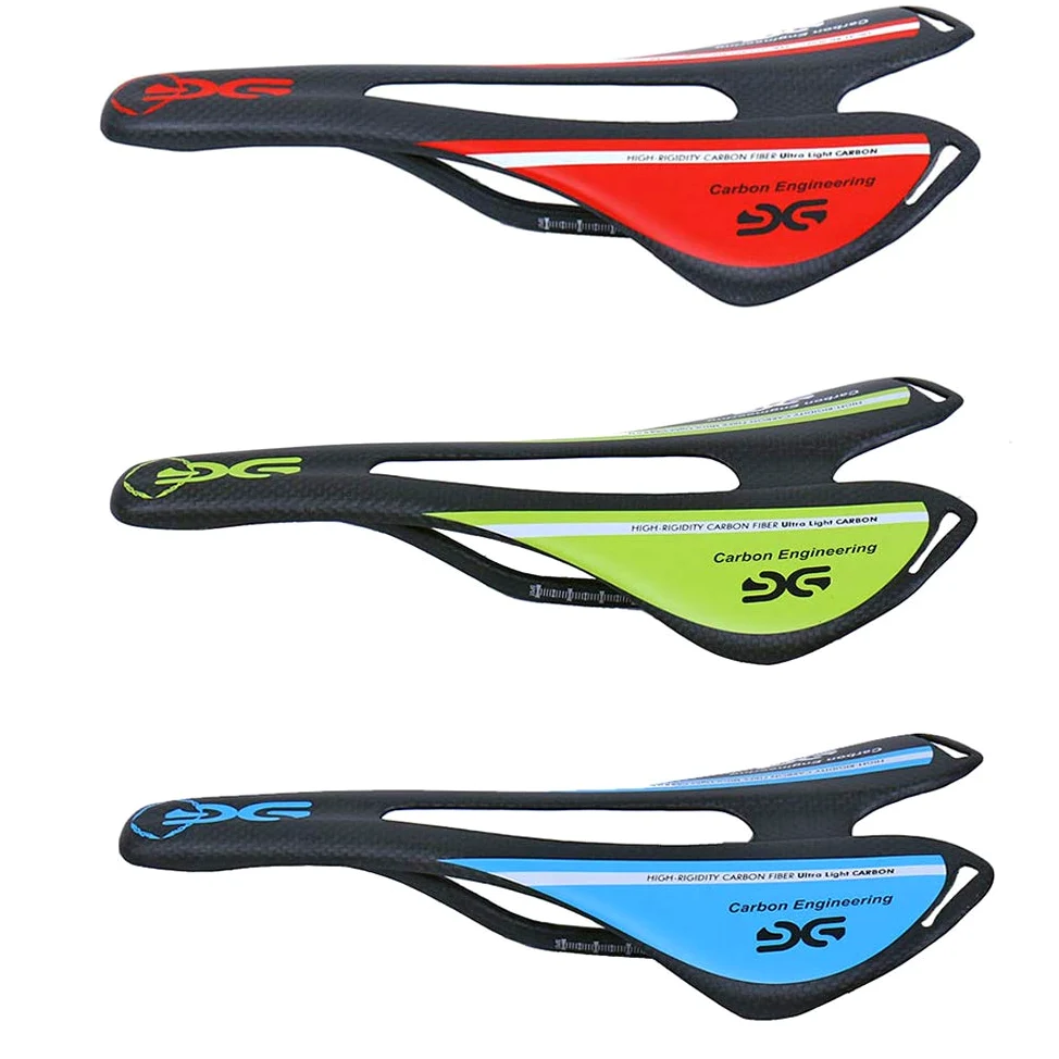 ESEN SP Sillín de Bicicleta de Carretera MTB de Fibra de Carbono Ultraligero Hueco Mate/Brillante 3k
