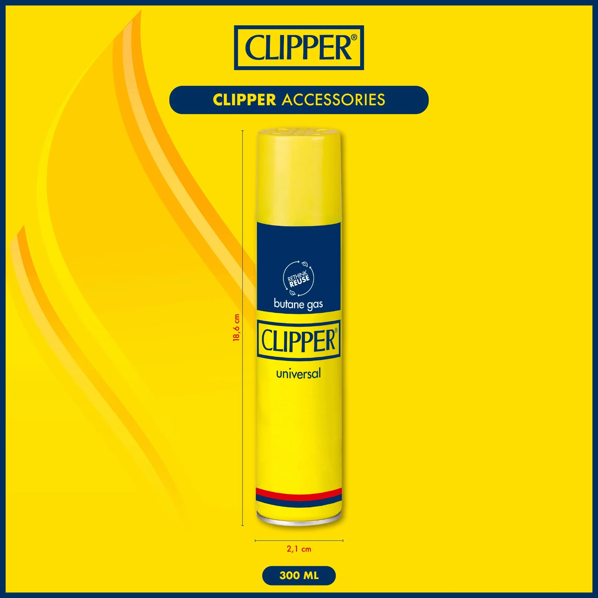 Gas Butano Universal para Mecheros 300 ml Recarga 2 uds