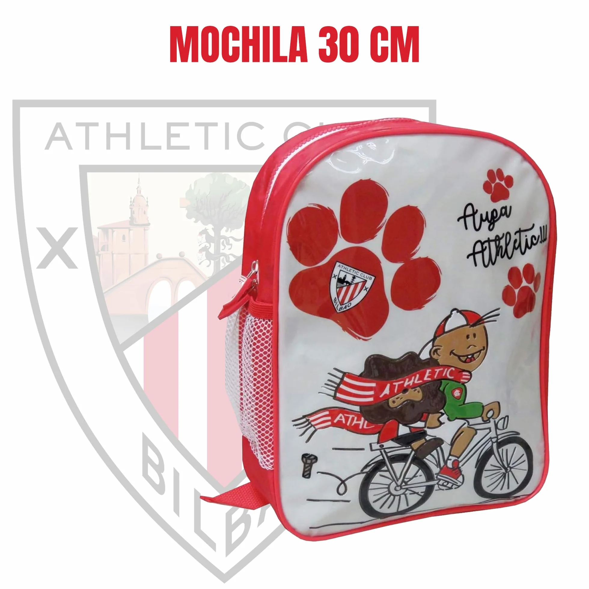 CYPBRANDS Athletic Club- Mochila, 30 cm, Material Escolar, Fútbol, Producto Oficial