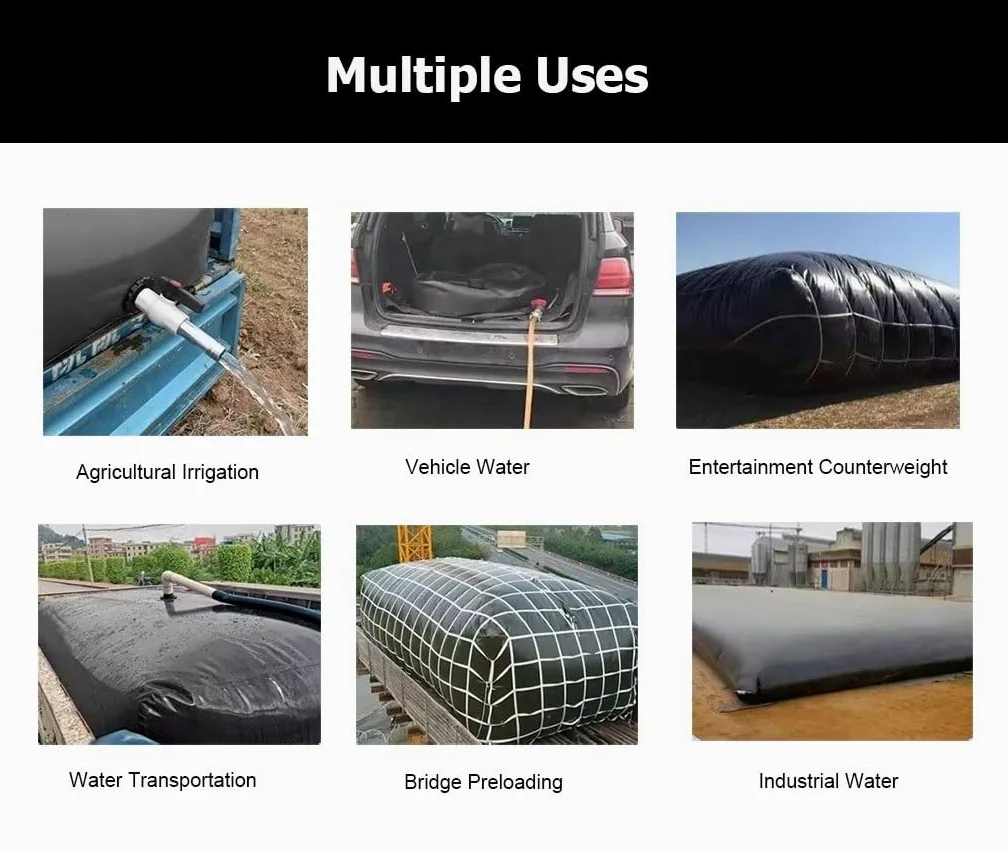 Tanque de Agua de 26 a 1320 galones, depósito de Agua Flexible, Tanque de Agua portátil, Tanque de Agua Flexible, Gran Capacidad de Almacenamiento de Agua, contenedores de almacena