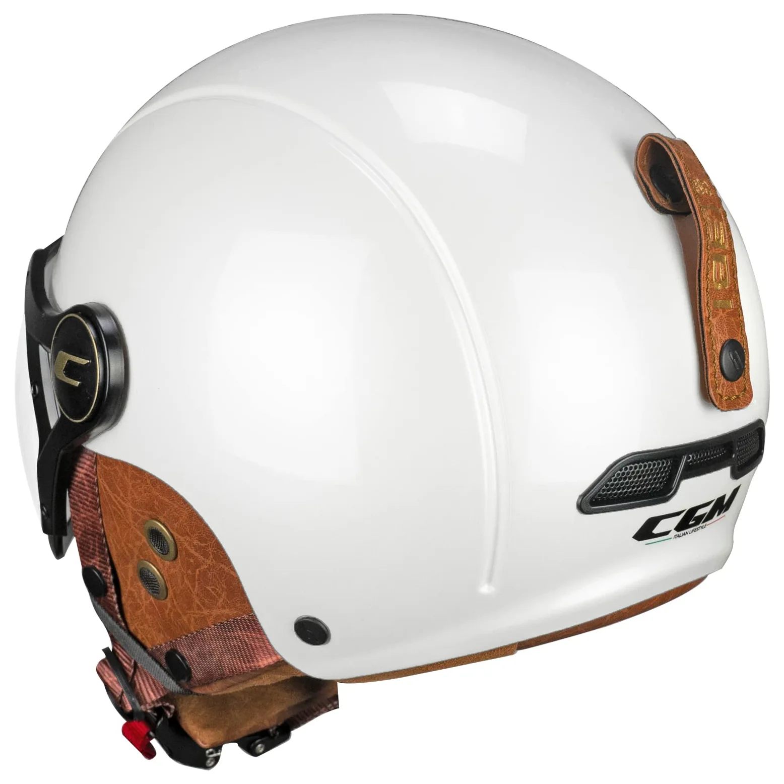 CGM EBI - Casco de esquí Unisex para Adulto, Blanco nacarado, M (57-58 cm)
