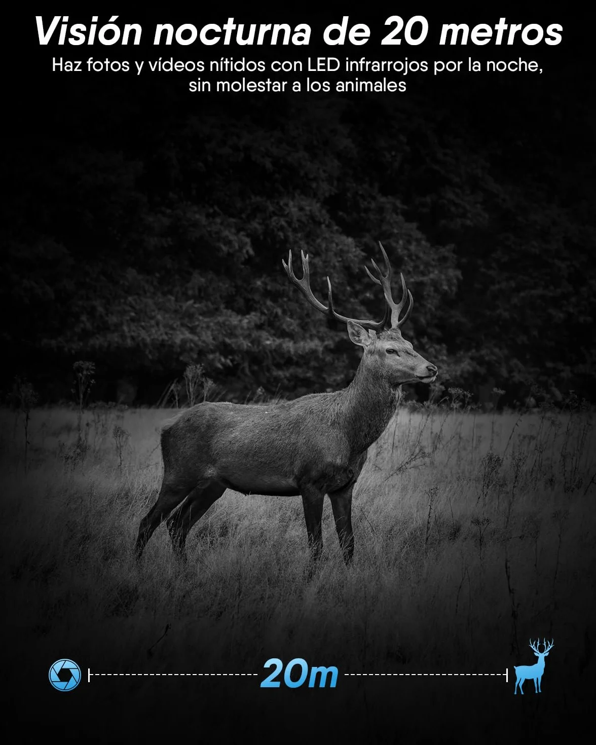 Cámara de Caza 4G Rollei, 4K Camara Fototrampeo con Tarjeta Sim y App y Sensor de Movimiento Cámara de Fotos Trampeo Caza Infrarroja con Visión Nocturna Tarjeta SD de 32GB IP66,Cámara-Caza-Fototrampeo