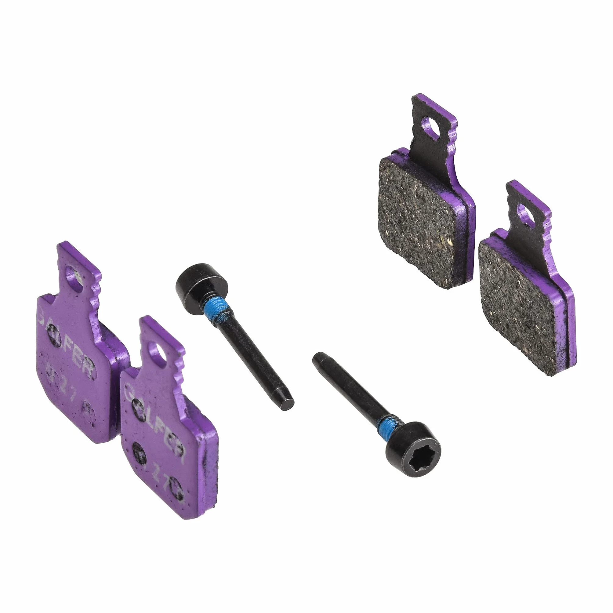 Pastillas de freno Galfer para bicicleta eléctrica E-Bike compatibles con Magura MT5 y MT7, compuesto G1652 homologado ECE R90, máxima resistencia térmica, potencia sostenida y control
