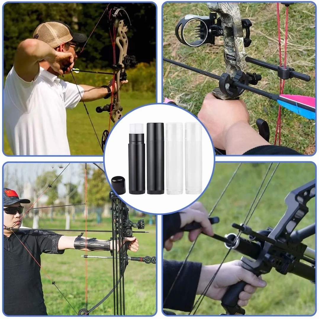 4PCS Cera para Cuerda de Tiro con Arco, Cera para Cuerda de Tiro con Arco o Ballesta,Cera de Mantenimiento,Lubricante Protector de Carril,Cera para Cuerda de Tiro con Arco,Accesorio de Tiro con Arco