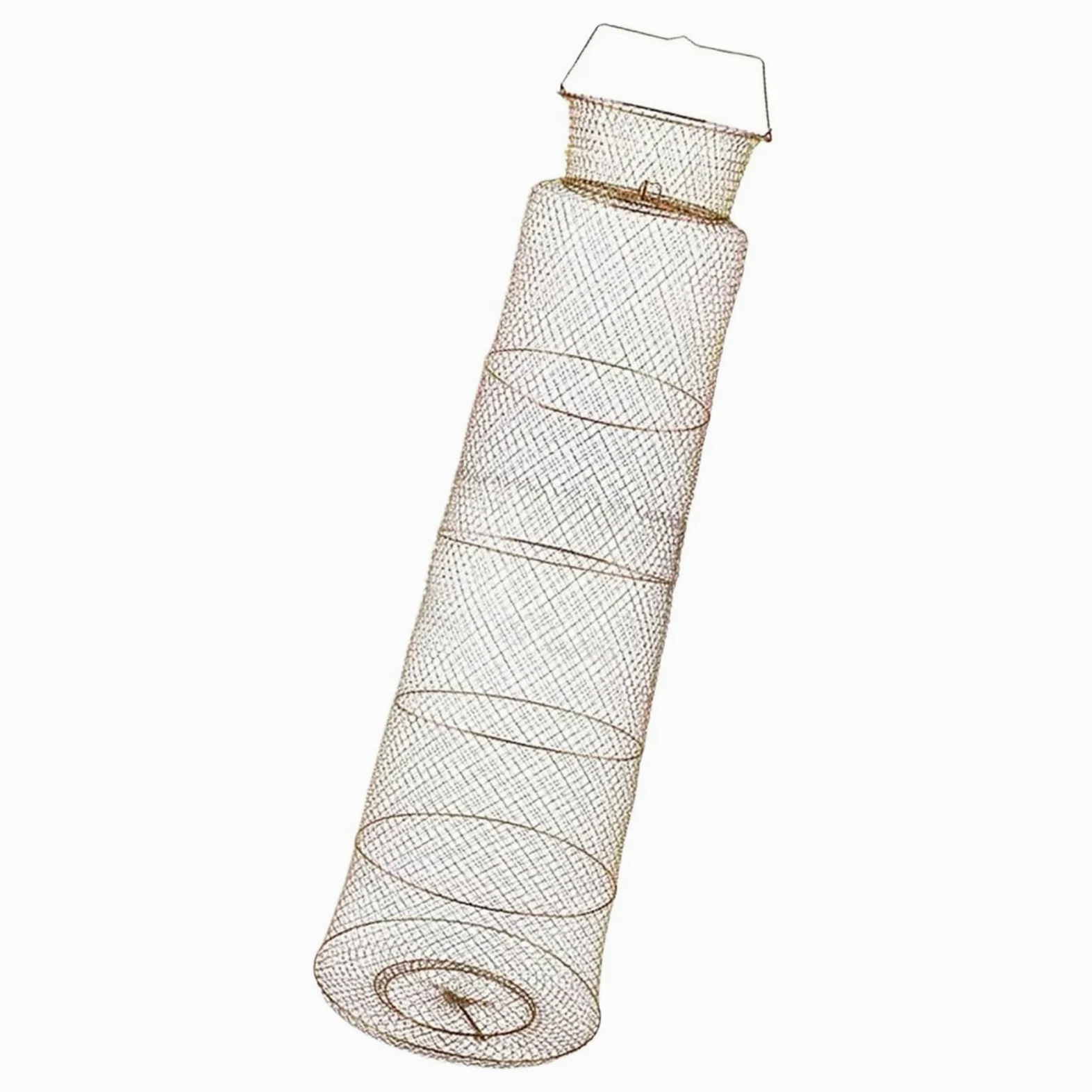 Red de Pesca Cesta de Alambre for Peces, Red Aterrizaje Pesca Duradera y Plegable, Jaula fundición Manual, Red Protectora práctica retráctil