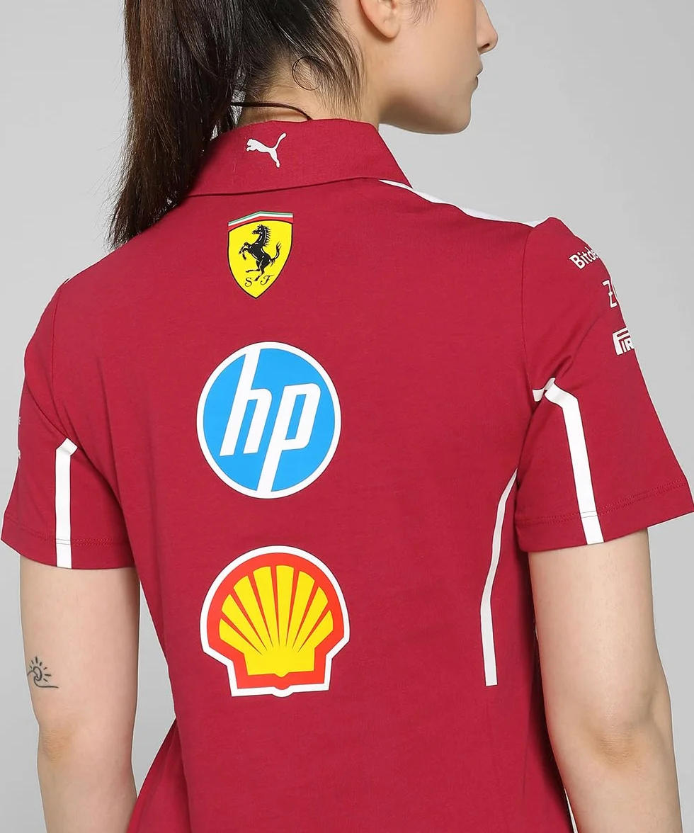 PUMA Polo Scuderia Ferrari HP 2025 Team Mujer