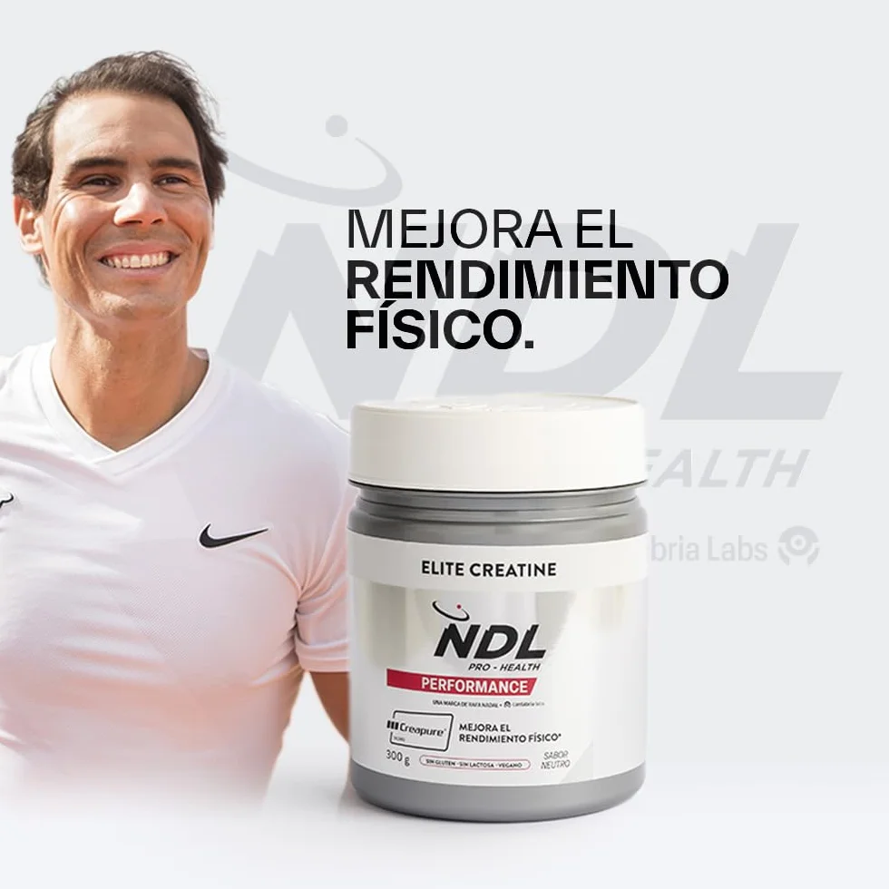 NDL Pro-Health Creatina CREAPURE monohidratada 100 dosis Rafa Nadal Cantabria Labs