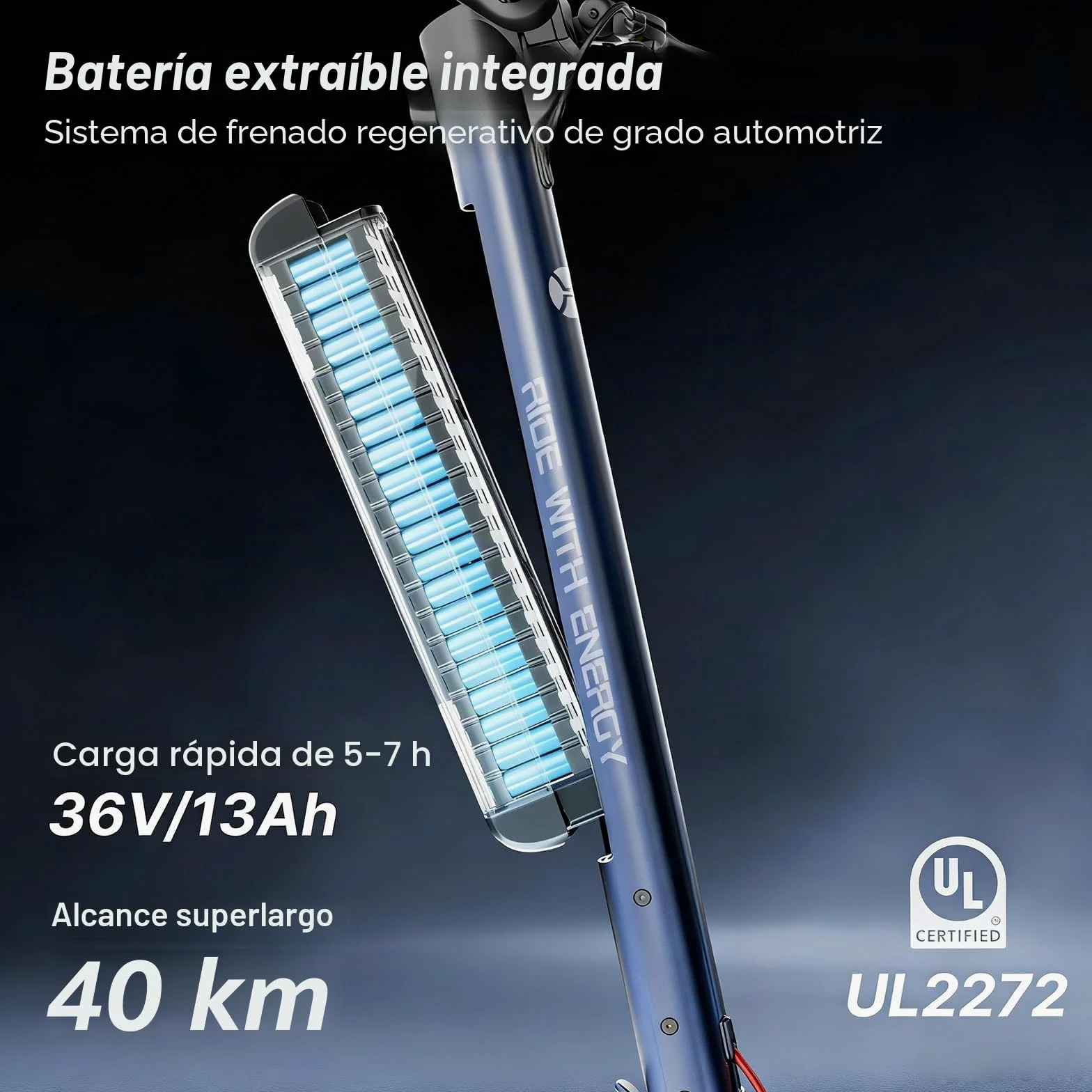 HX X6 Patinete Eléctrico Adultos 4 Pliegues para Mochila,El Portátil de los trotinete electrica Urbanos, Motor 350W & Batería Extraíble, Autonomía 20-40km,Pantalla Digital, aplicación