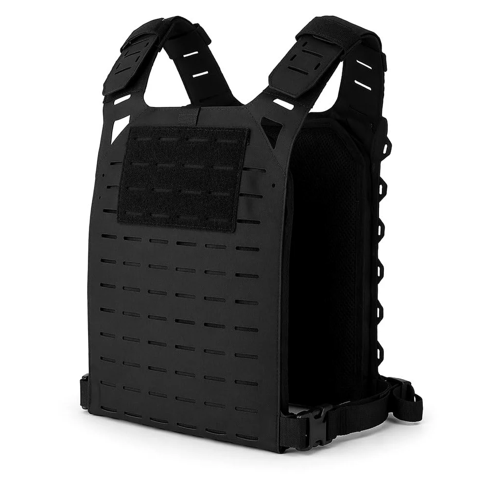 Chaleco Táctico SF V2 Molle Ligero Ajustable Con Bolsa De Almacenamiento Y Asa Rescate, Compacto For Exteriores