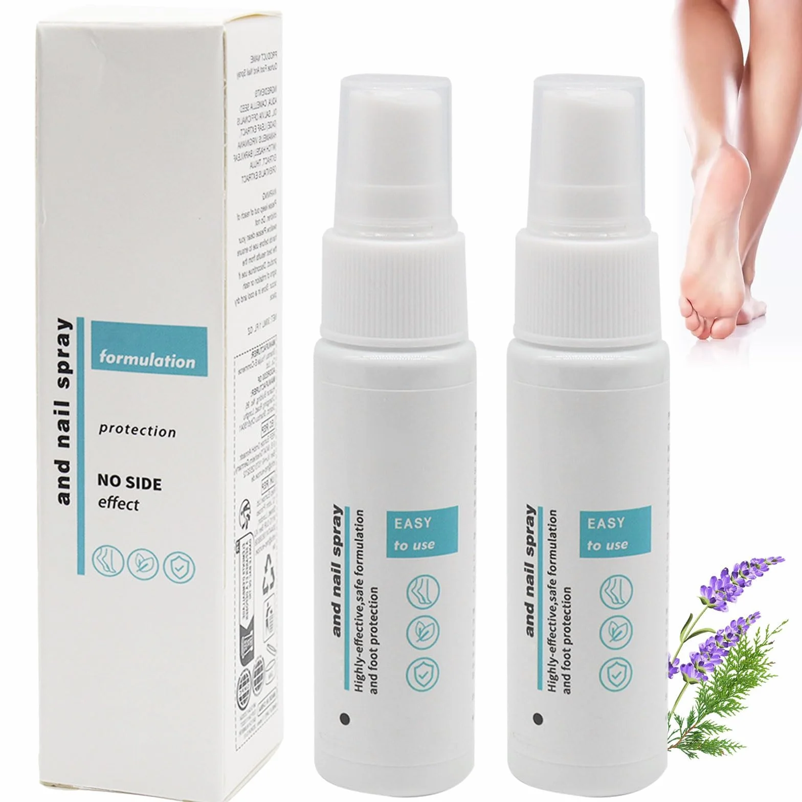 Spray para Hongos en Pies y Uñas, 2 unidades, Antifúngico, Control de Olores