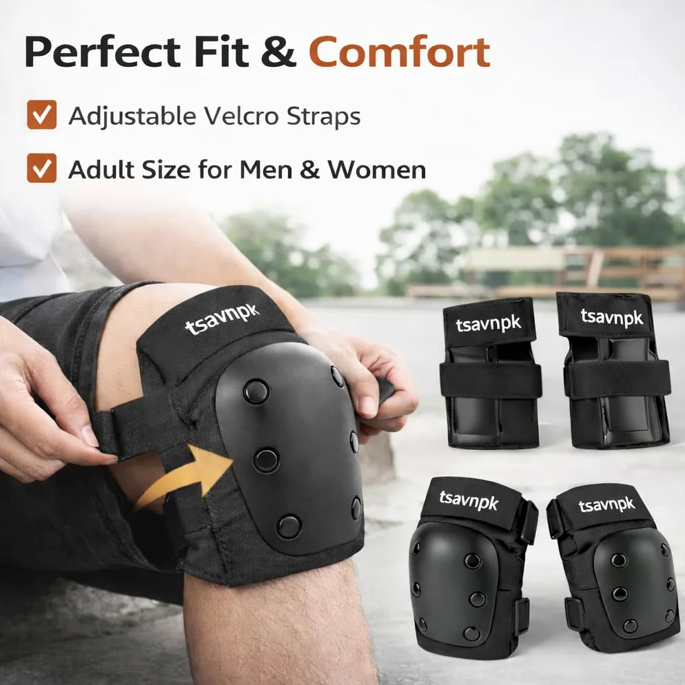 Juego de rodilleras y coderas para mujeres y adolescentes, equipo de protección rosa para patineta con muñequeras, almohadillas ajustables para patinaje sobre ruedas, patinaje en línea, ciclismo