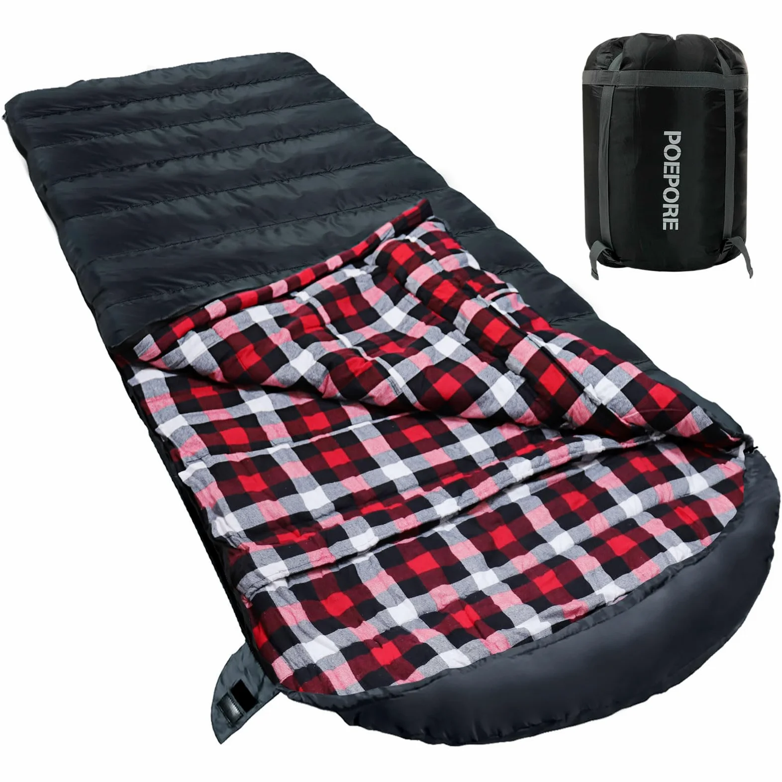 XXL Saco de Dormir de Franela para Adultos Extra Grande Saco de Dormir Al Aire Libre Invierno 3-4 Estaciones para Camping Senderismo Aventuras 230 * 100CM