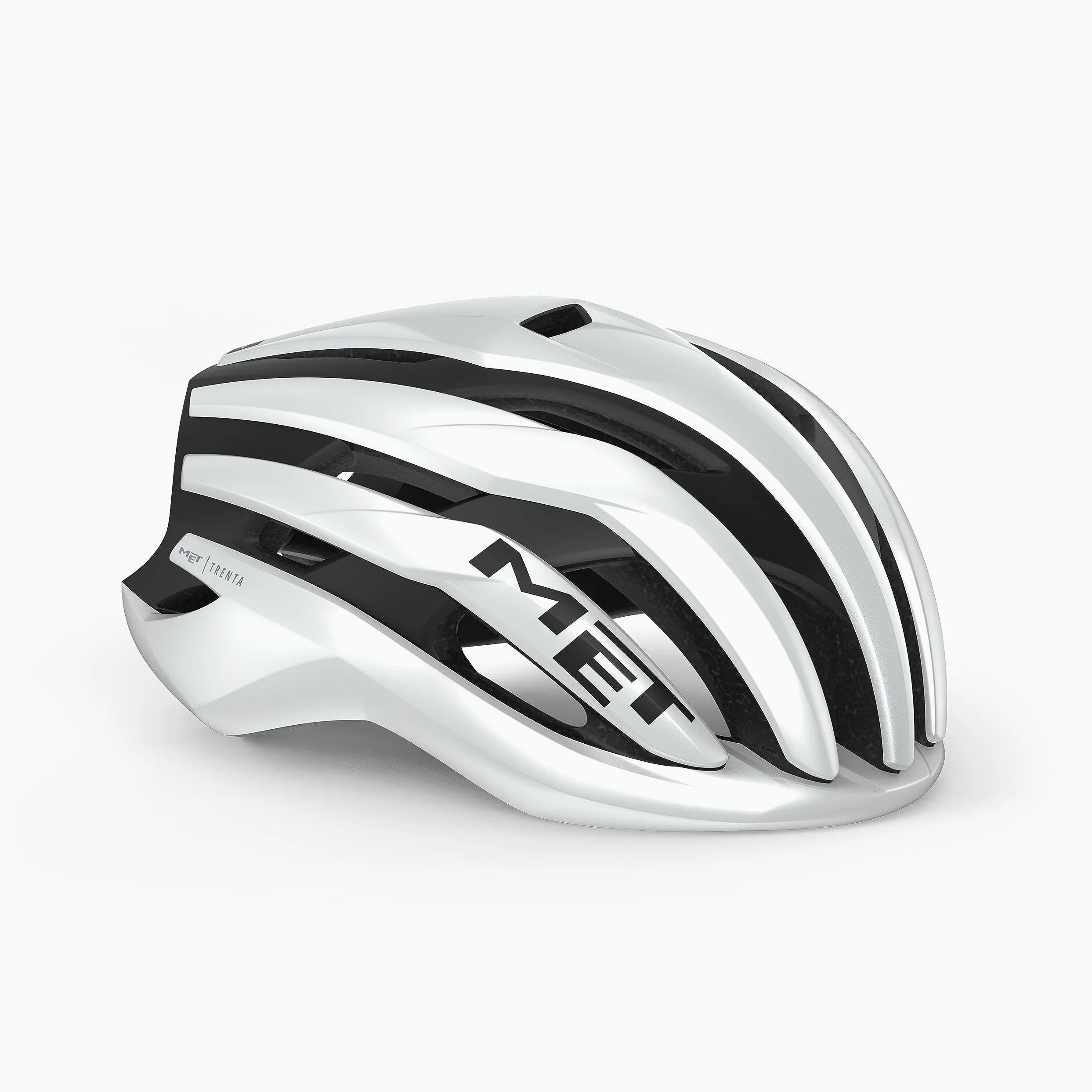 MET Casco Trenta M(56-58), Adultos Unisex, Multicolor (MIPS Blan/Ne)