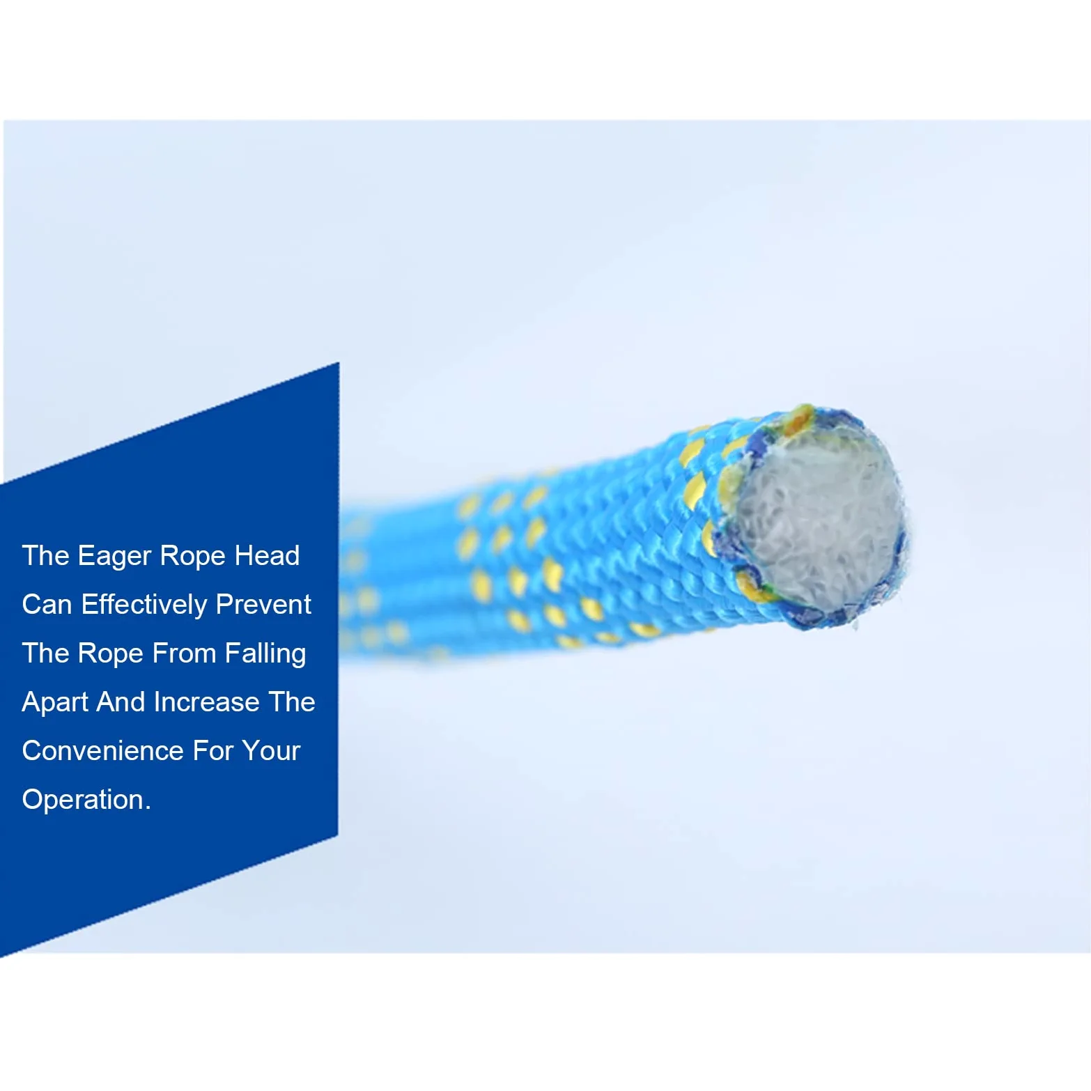 Cuerda de escalada Azul 10 mm / 12 mm / 14 mm / 16 mm Cuerda de seguridad de cuerda de alta resistencia, Cuerda de nylon trenzada, Para usos al aire libre Supervivencia de emergencia, Campin