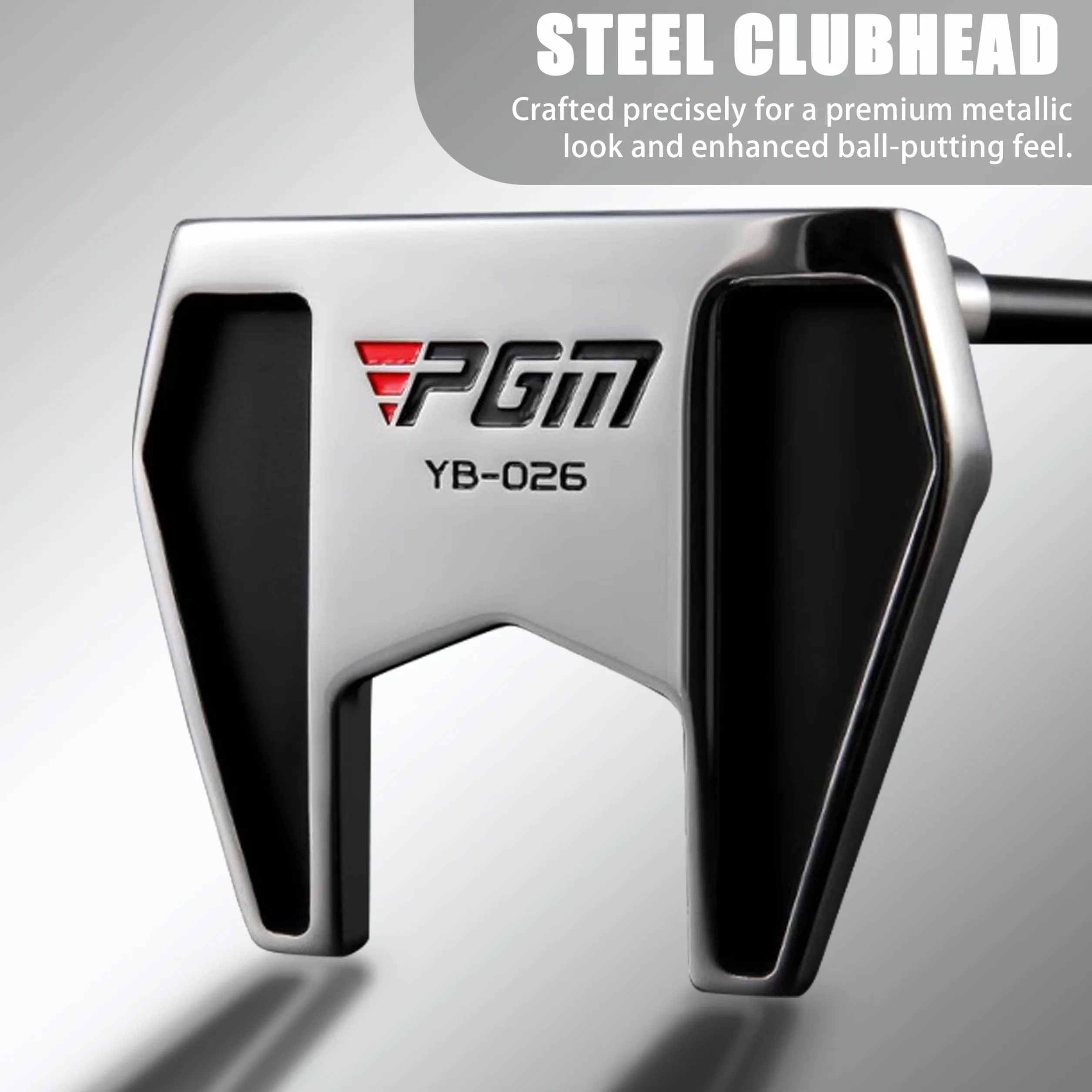 PGM Putter de golf Mazo Alto MOI Eje Grafito Ligero Centro Gravedad Bajo Alineación Fácil