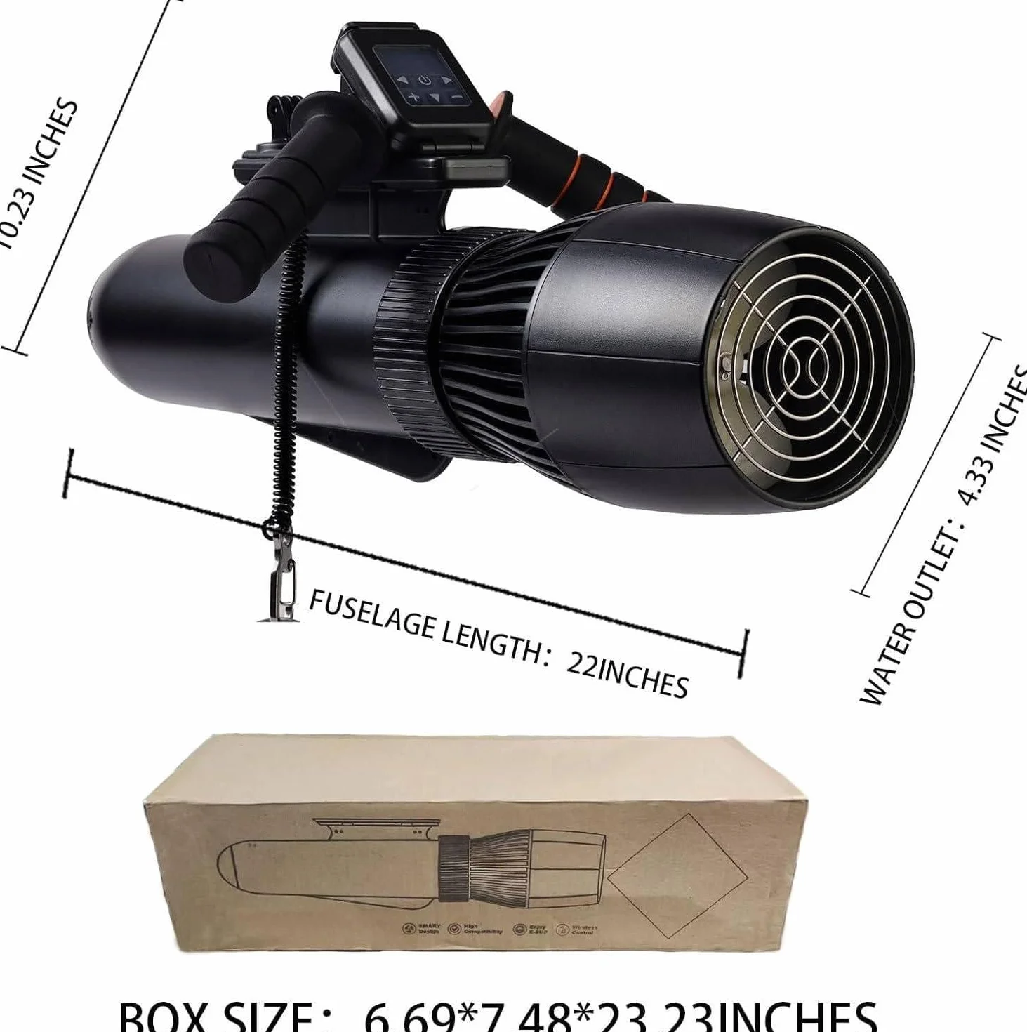 Patinete Submarino ultrarrápido de 12 km/h y 700 W | Modelo 2025 con 200 min de autonomía | Inmersión de 40 m para exploración Marina