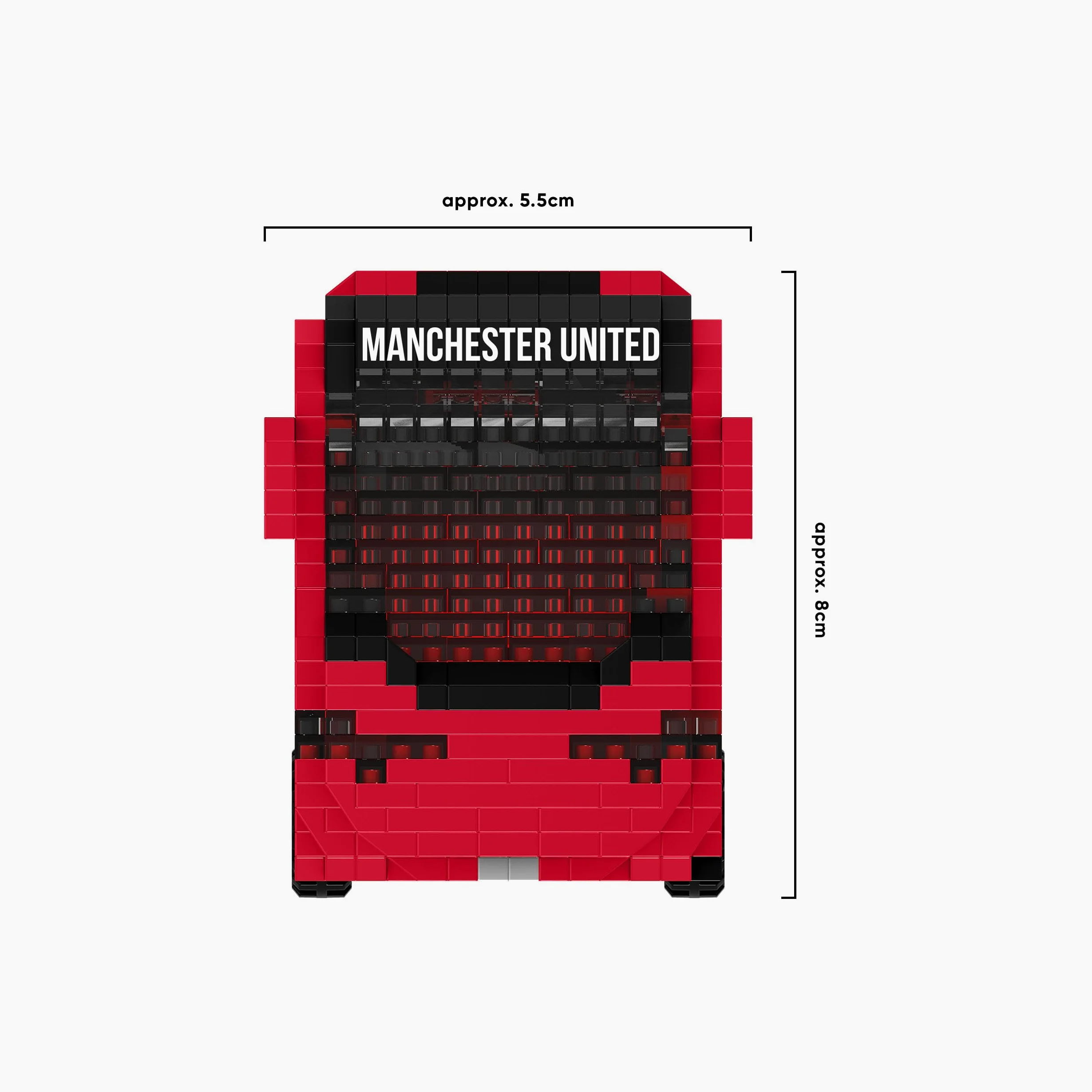FOCO Licencia oficial del Manchester United FC BRXLZ Piedras 3D Fútbol Autocar Kit de construcción
