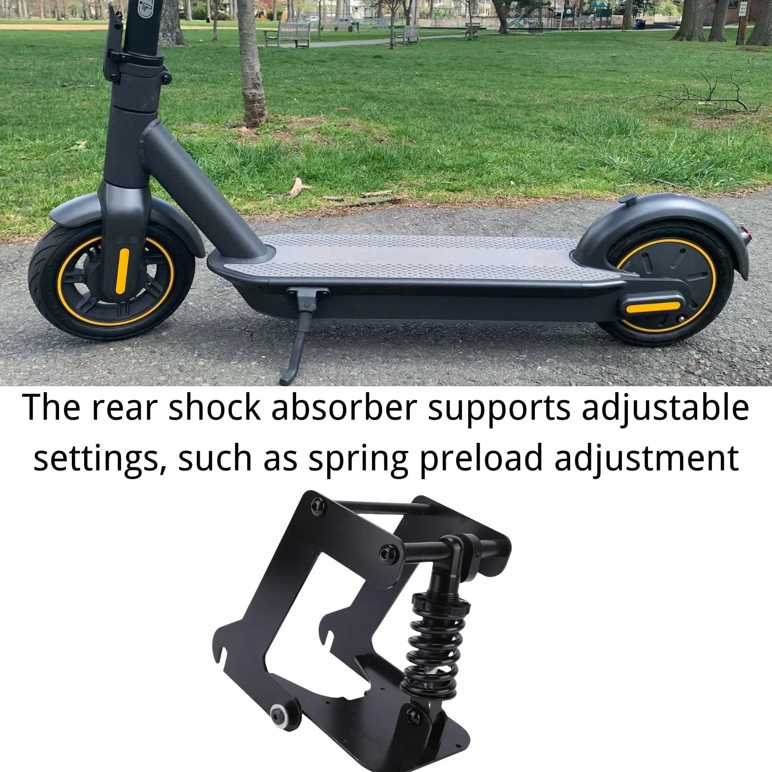 BuyWeek Kit de Suspensión Trasera Suspensión de Amortiguadores para MAX G30, de Aleación de Aluminio para Scooter Eléctrico