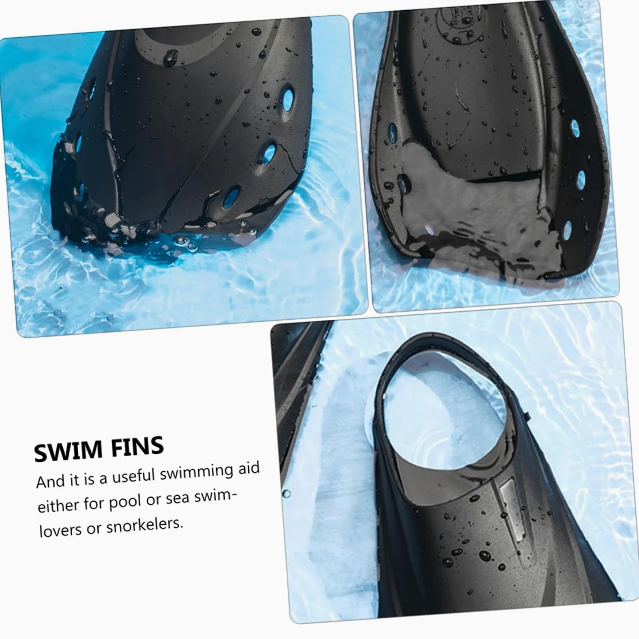 PRETYZOOM Aletas de Natación y Buceo Ajustables para Adultos, Material Ligero, Talla L, Cortas, para Entrenamiento y Snorkel, Diseño Ergonómico, Uso en Piscina y Mar