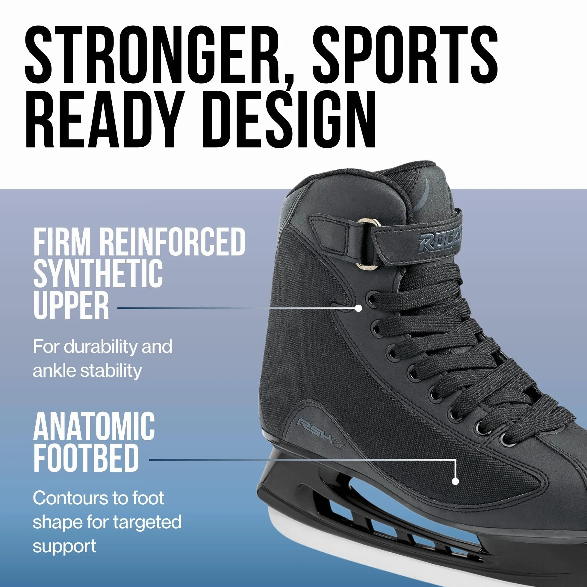 Roces RSK 2 Patines de Patinaje sobre Hielo Hombre Negro