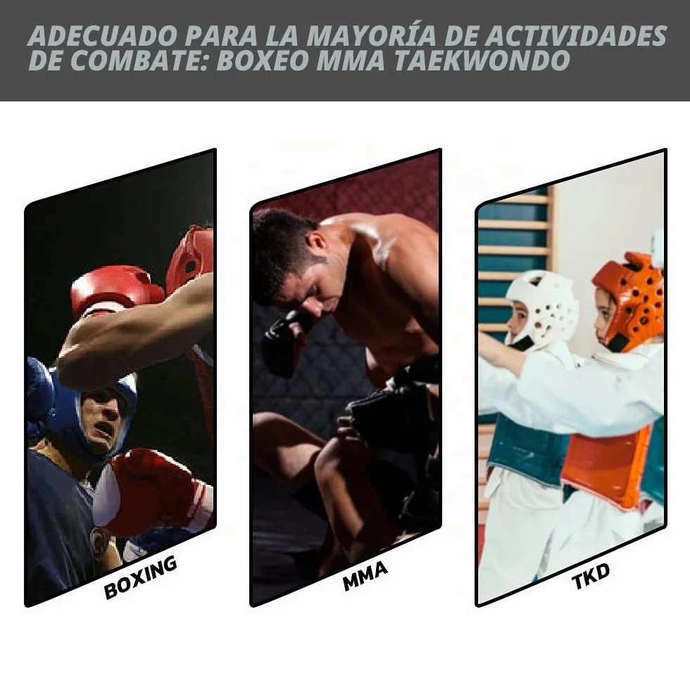 LangRay Casco de Boxeo para niños y Adultos Protector de Cabeza con Malla para Sparring Karate Taekwondo