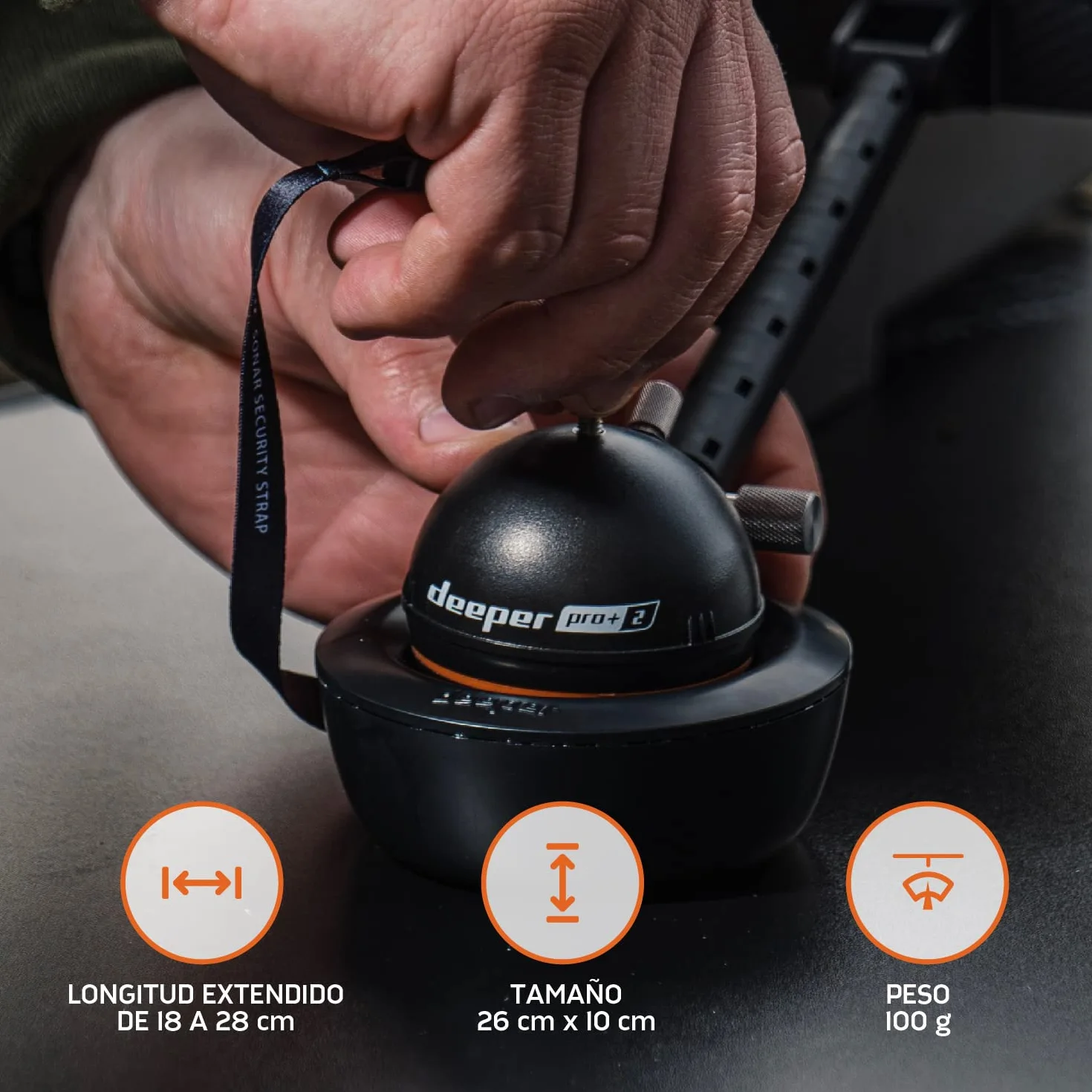Soporte de Sonar Deeper para Barcos Radiocontrolados, Accesorios de Pesca