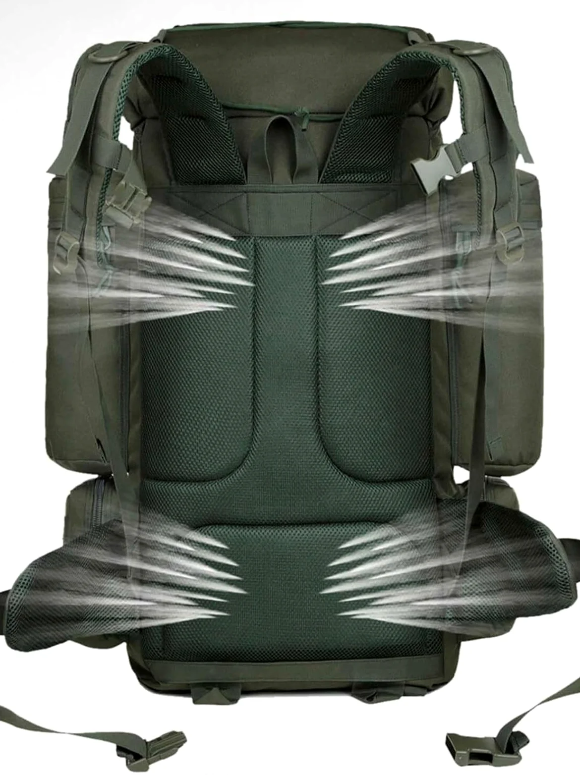 Mochila Viaje Mochila Montaña Mochila De Senderismo Para Acampar, Resistente Al Agua, Transpirable, Ligera, De Gran Capacidad, 70L Mochila Trekking(C)
