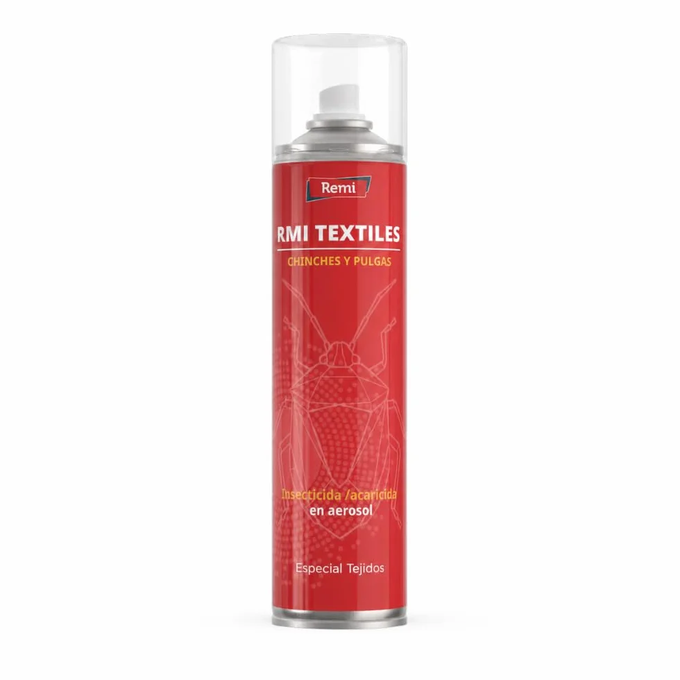 Remi Hogar Spray Anti Chinches y Pulgas Insecticida Aerosol Repelente Especial Tejidos