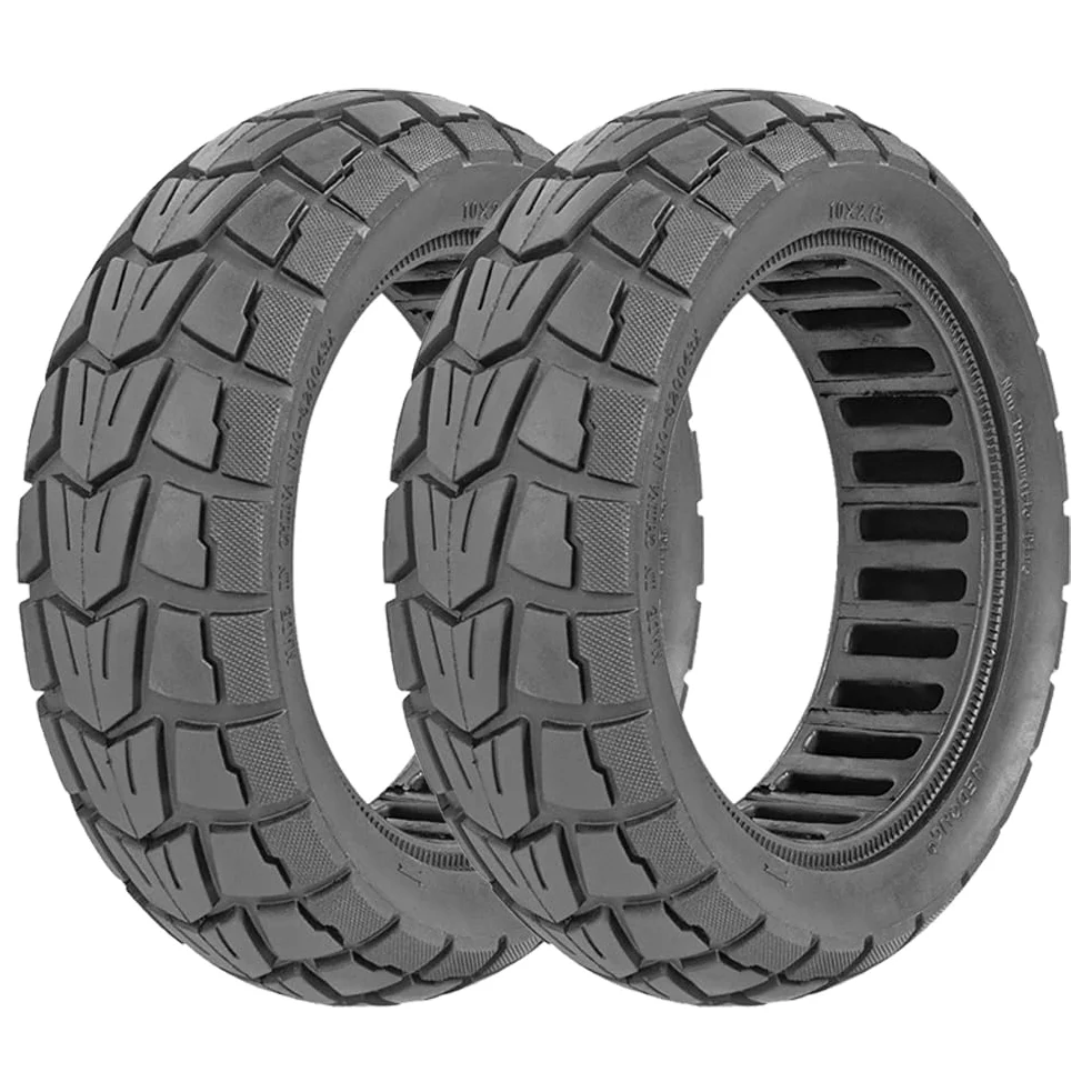 Ruedas Todoterreno macizas de Caucho 10x2.75 para Patinete Eléctrico Smartgyro Speedway/Speedway Pro, Speedway 5,Rockway/Crossover, Dualtron 3, Offroad (2 PCS)