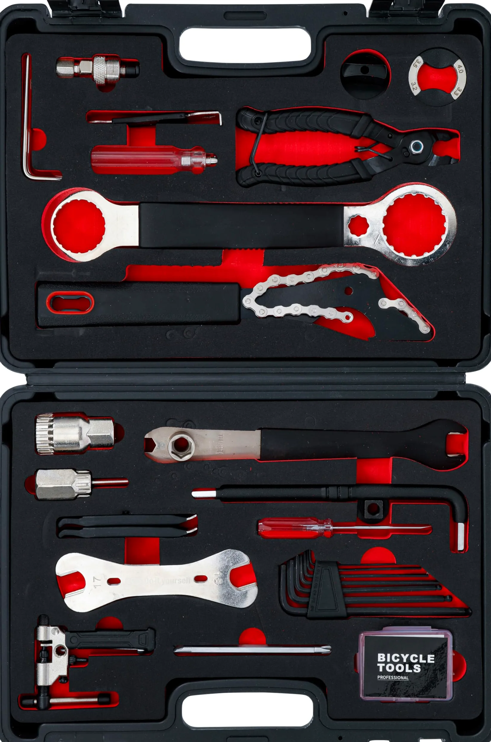 BGS Diy 90100 | Juego de herramientas de reparación para bicicletas | 32 piezas