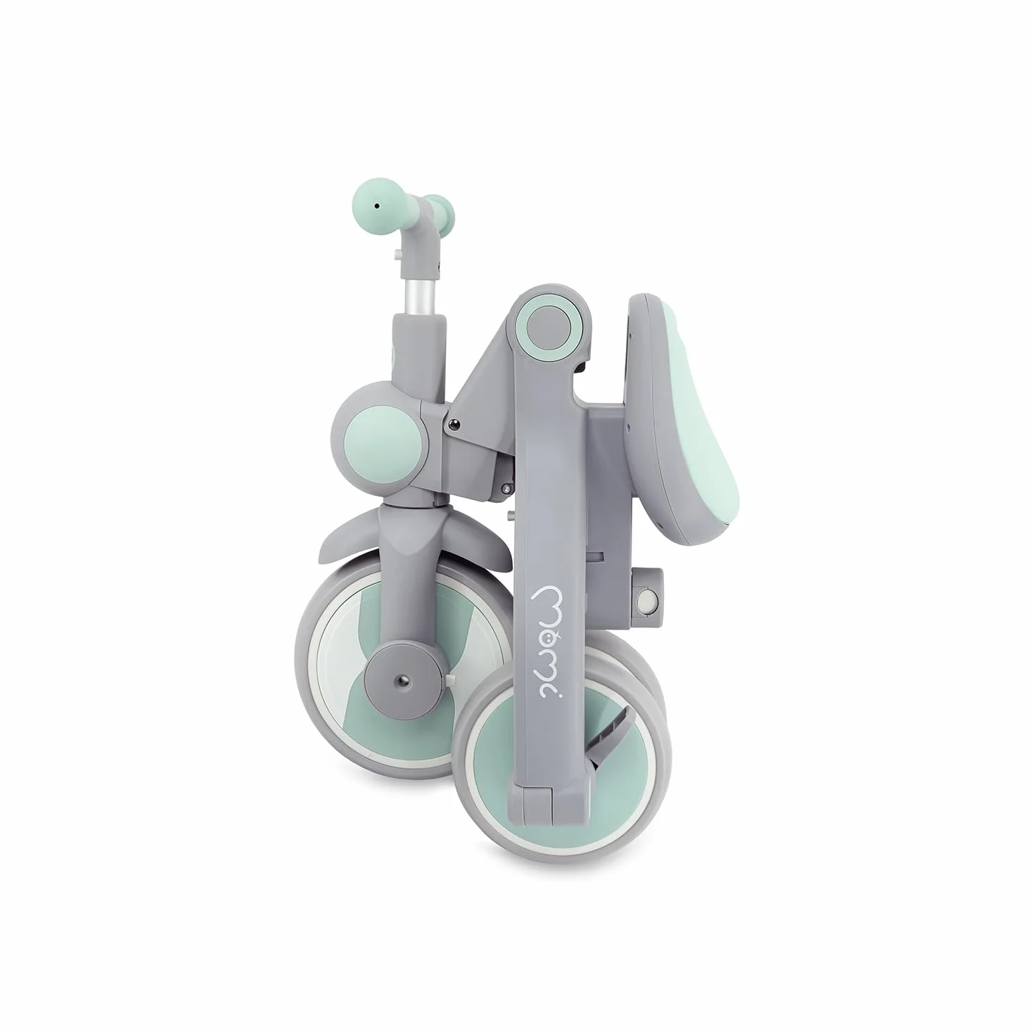 Triciclo Infantil MoMi 4 en 1 SOLIVIA con Mango telescópico, arnés de 5 Puntos, para niños a Partir de 12 Meses, con Capota Que Protege del Sol, Ruedas de PU, Bolsa y portavasos
