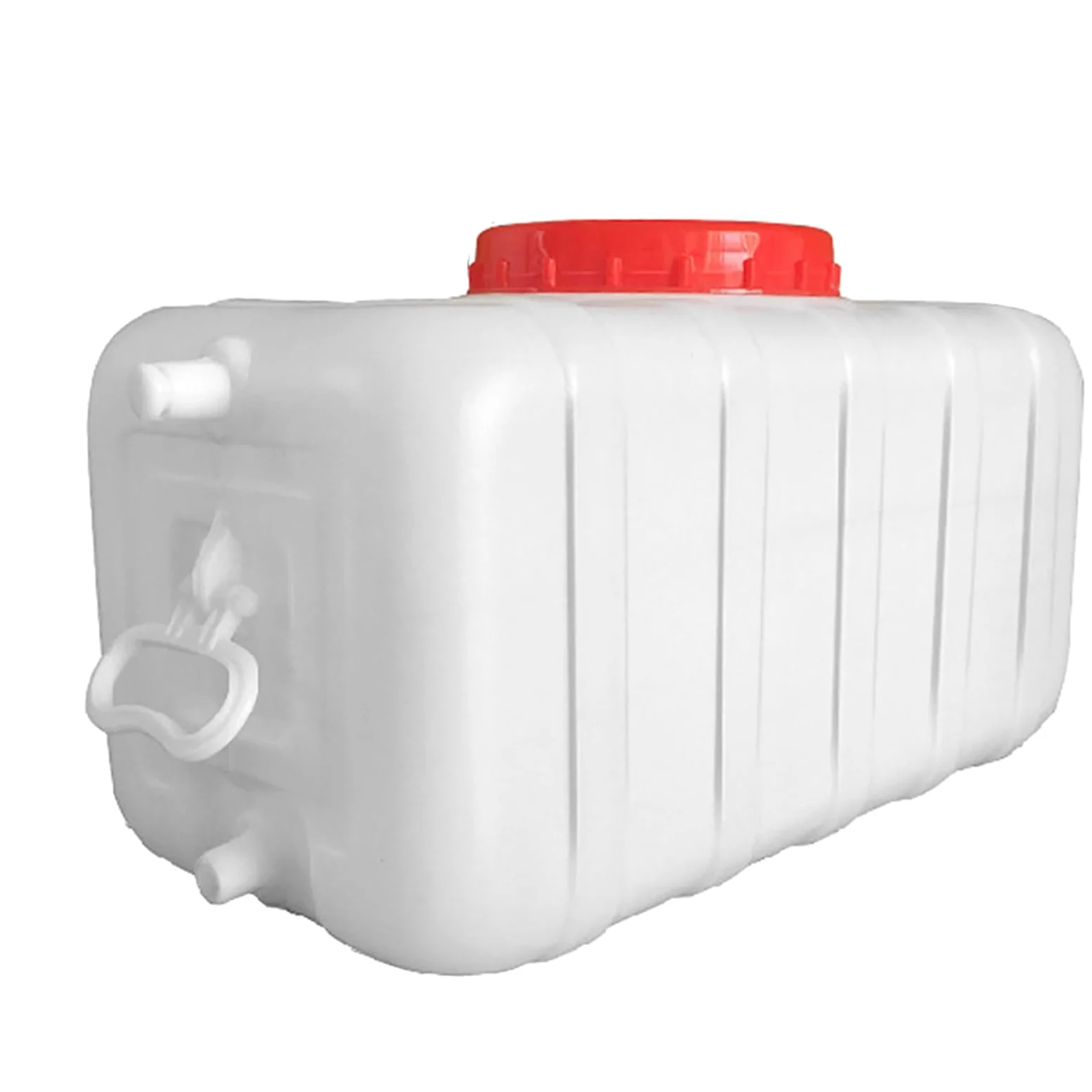 Bidón para agua BidóN PláStico Con Grifo PortáTil Agua Potable DepóSito Cubos De PláStico De Calidad Alimentaria Con Grifo Gran Capacidad Contenedores Para Exteriores O Camping(Size:80L)