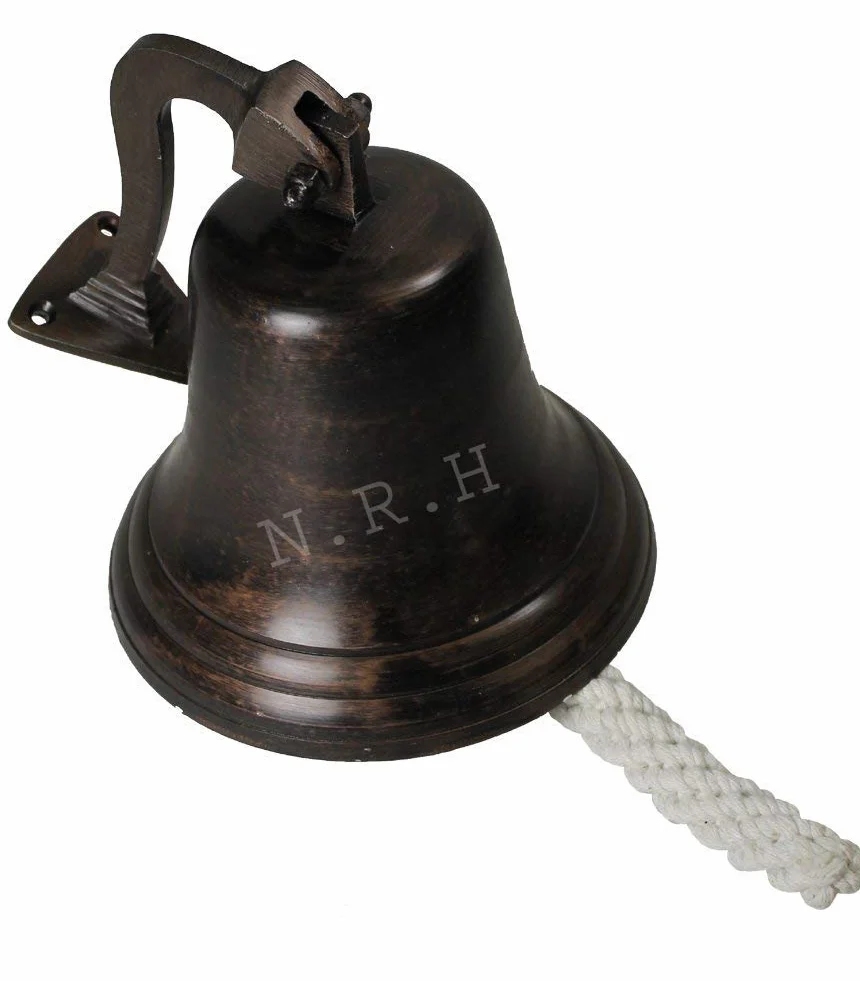 Campana colgante vintage de 6 pulgadas náutica para decoración del hogar