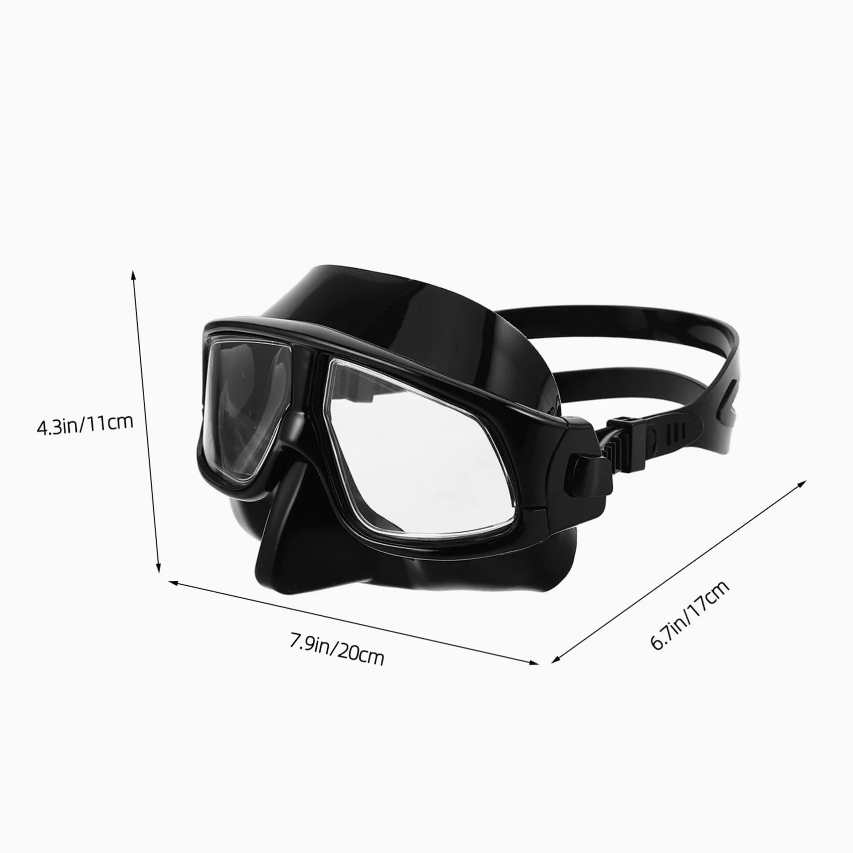SUPVOX Máscara De Buceo Transparente Máscara De Snorkel para Adultos con Cubierta Nasal Visión Amplia para Esnórquel y Natación Piscina o Playa