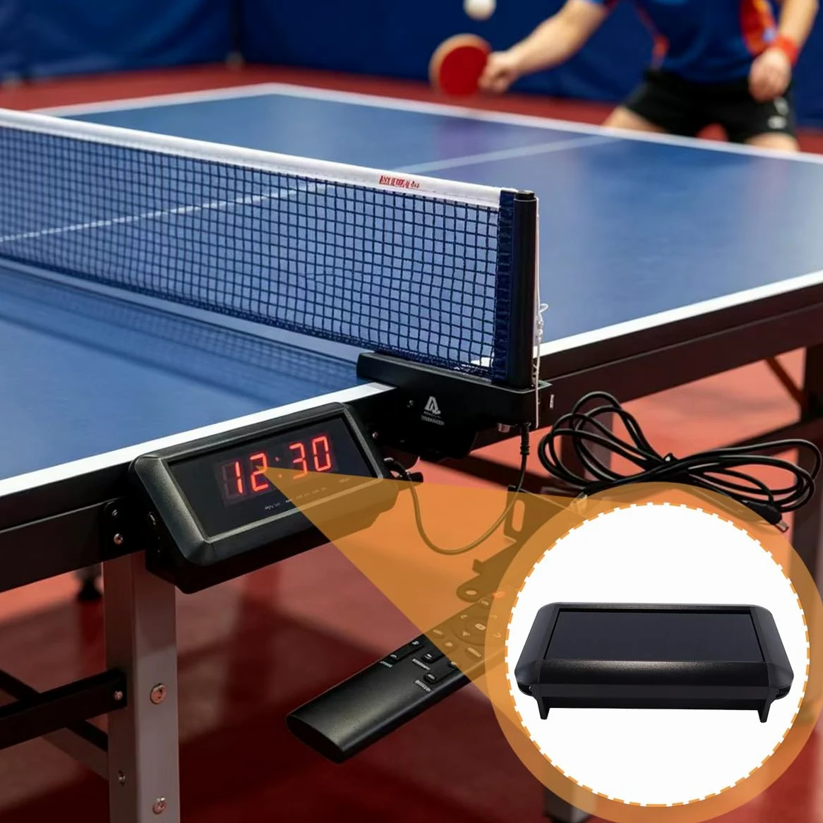 Riven Marcador deportivo electrónico 0-99 con control remoto distancia 18 m, marcador portátil con brillo ajustable