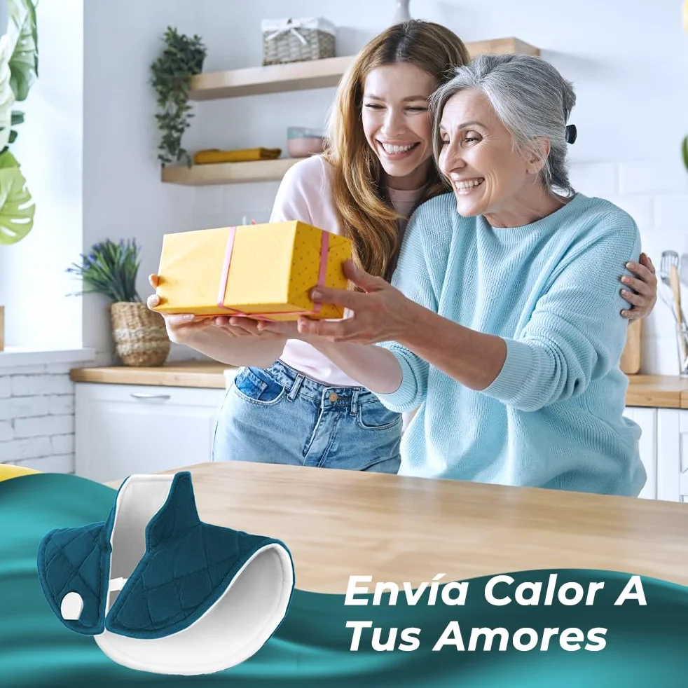 Almohadilla Térmica Cuello Calentamiento Rápido Temperatura Ajustable 40-60°C Apagado Automático Lavable 55x45