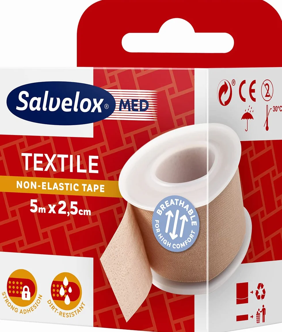 Esparadrapo Textile Salvelox 5x2.5cm Beige