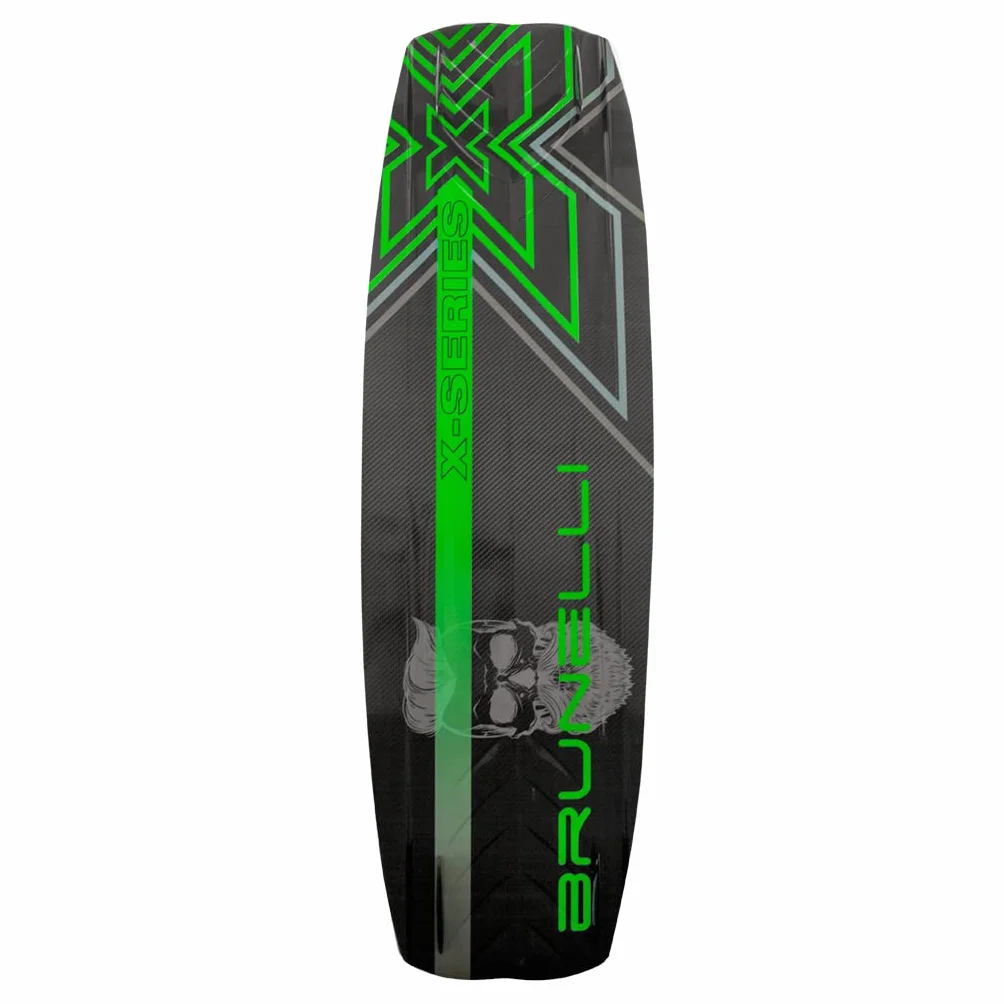 BRUNELLI Coasto Diamond Juego de wakeboard 138 cm tabla fijación verde