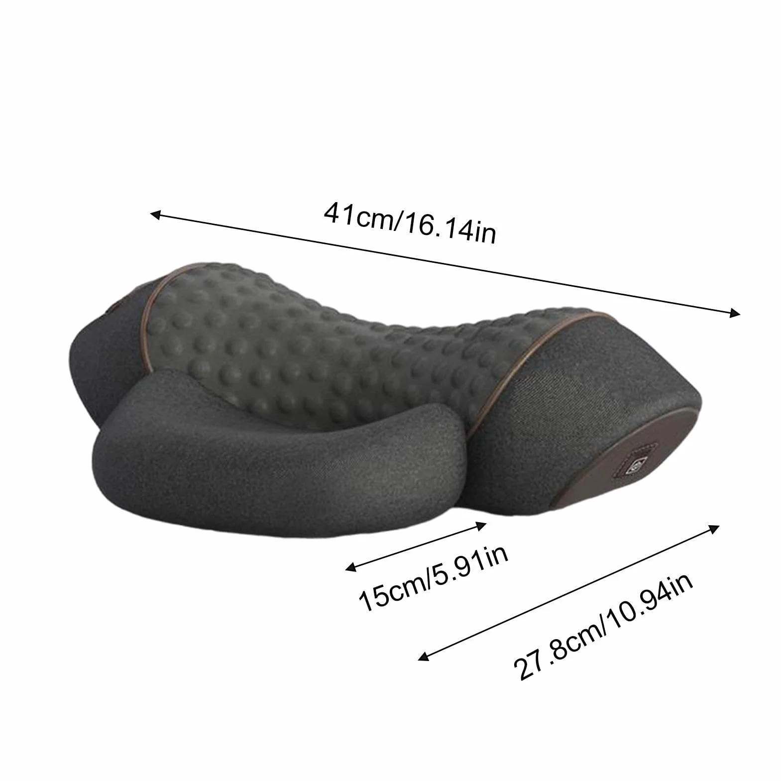 Almohada portátil de espuma viscoelástica 3 en 1 para cuello, hombros y espalda