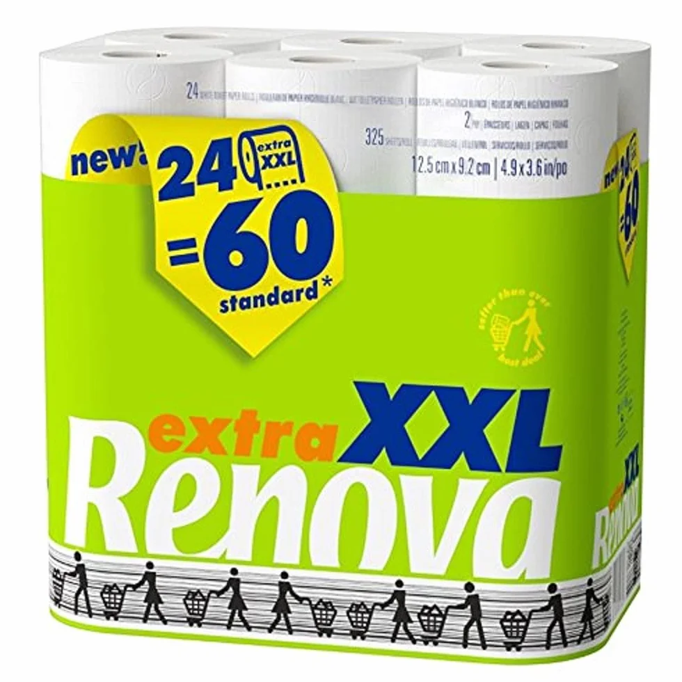 Renova Papel Higiénico Extra XXL 24 Rollos Blanco